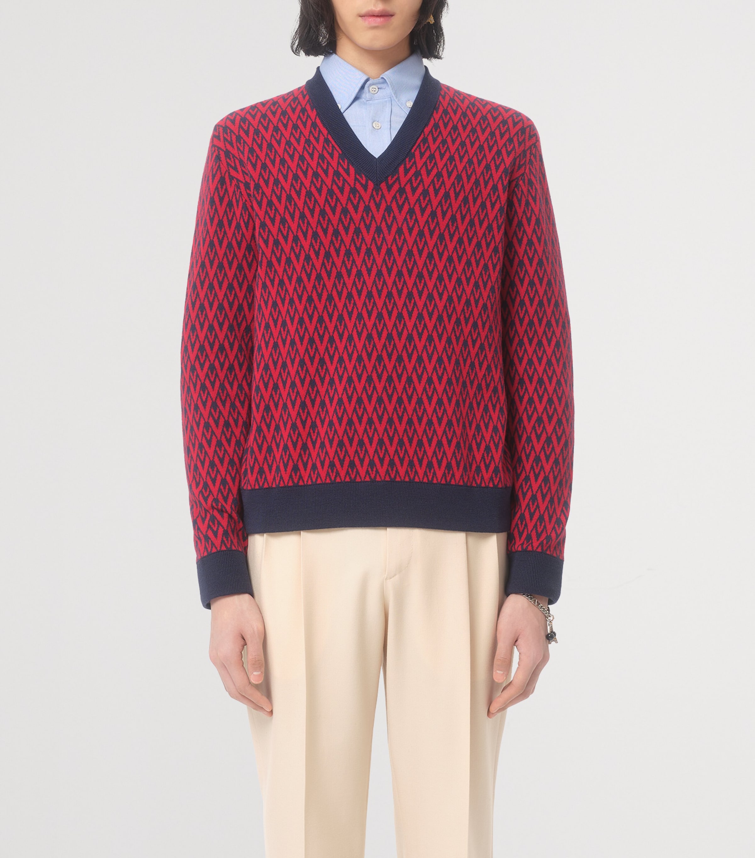 Wool Toute La V Sweater BR5 Image 2