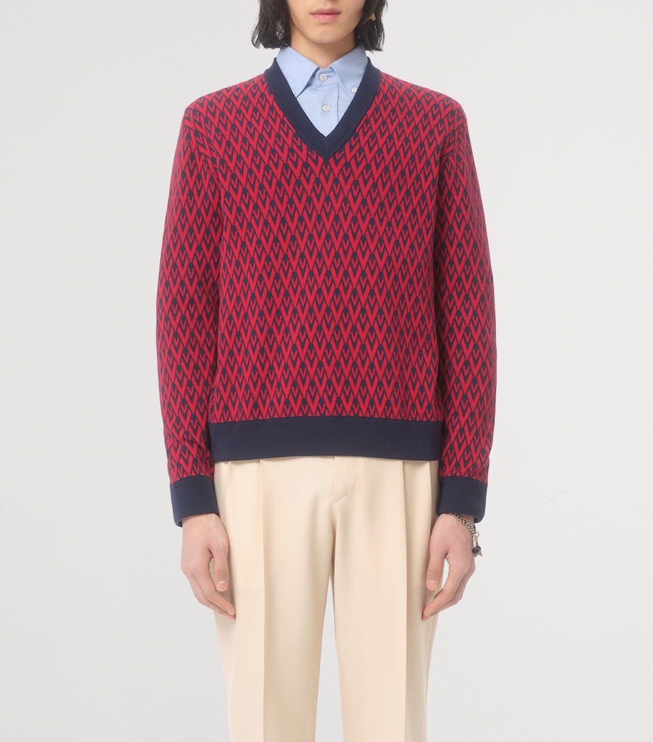 Wool Toute La V Sweater BR5 Image 2