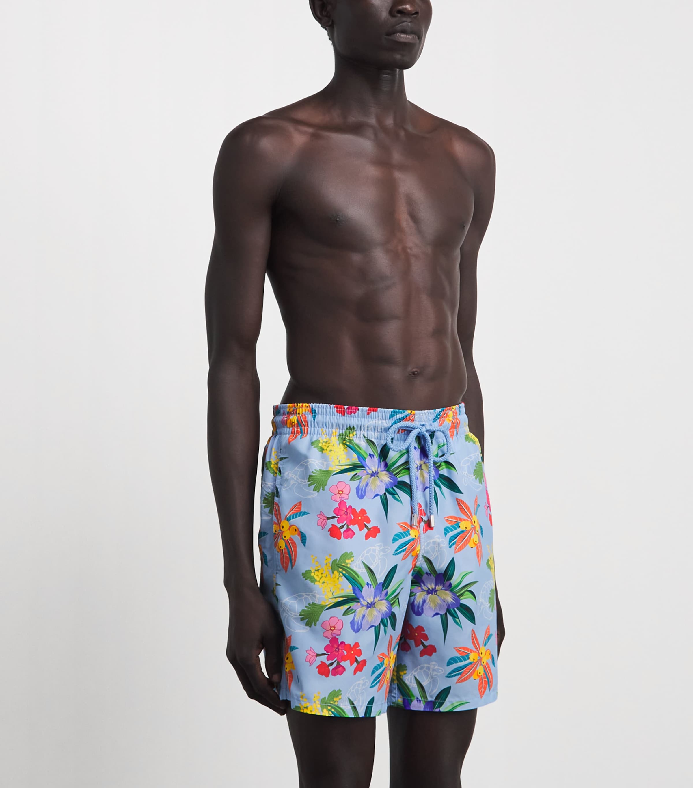 Vilebrequin Mens Garden Turtles Swim Shorts Fleur De Lin Image 3