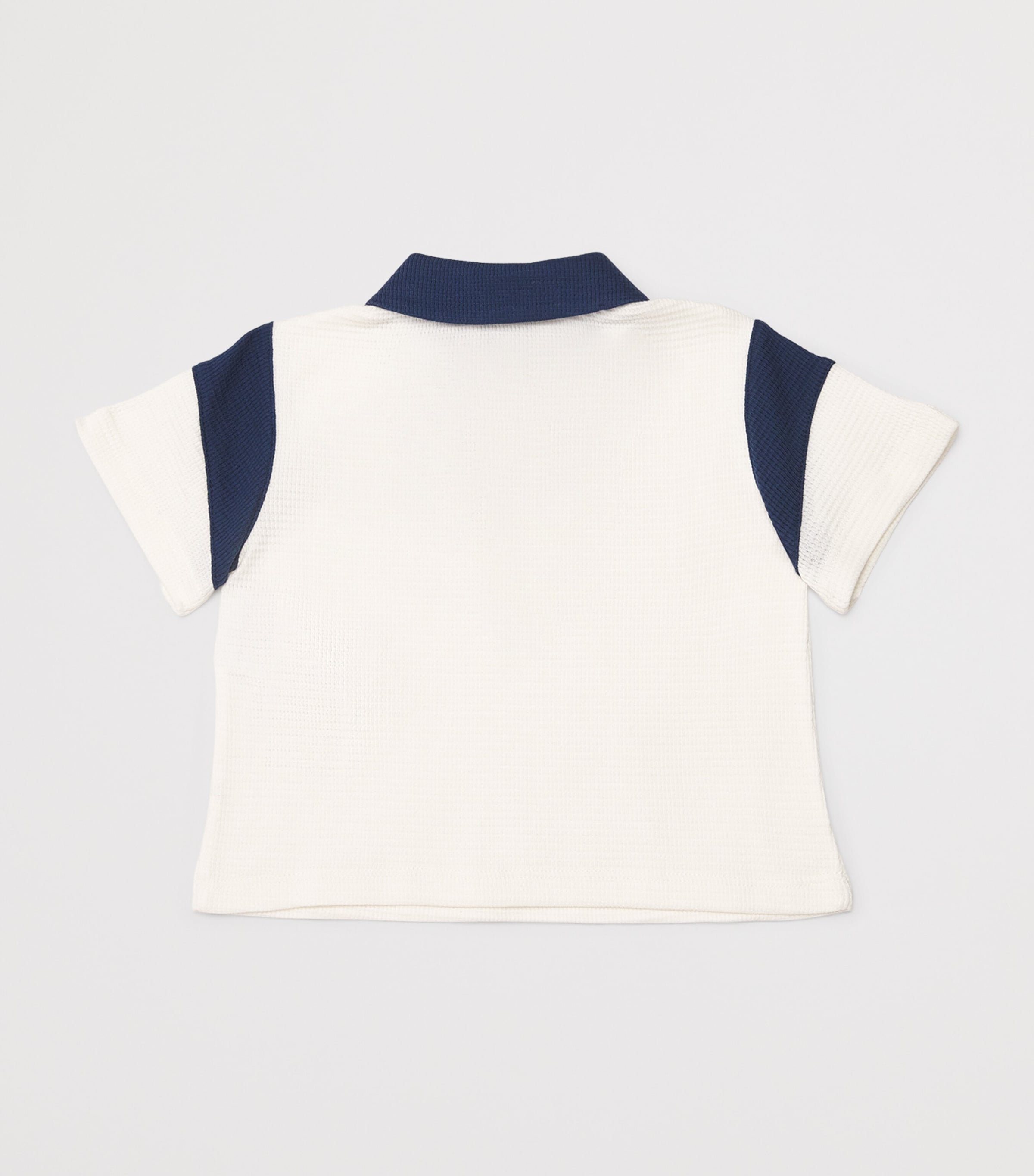 Cotton Polo Shirt (6-36 Months) OFF WHITE Image 2