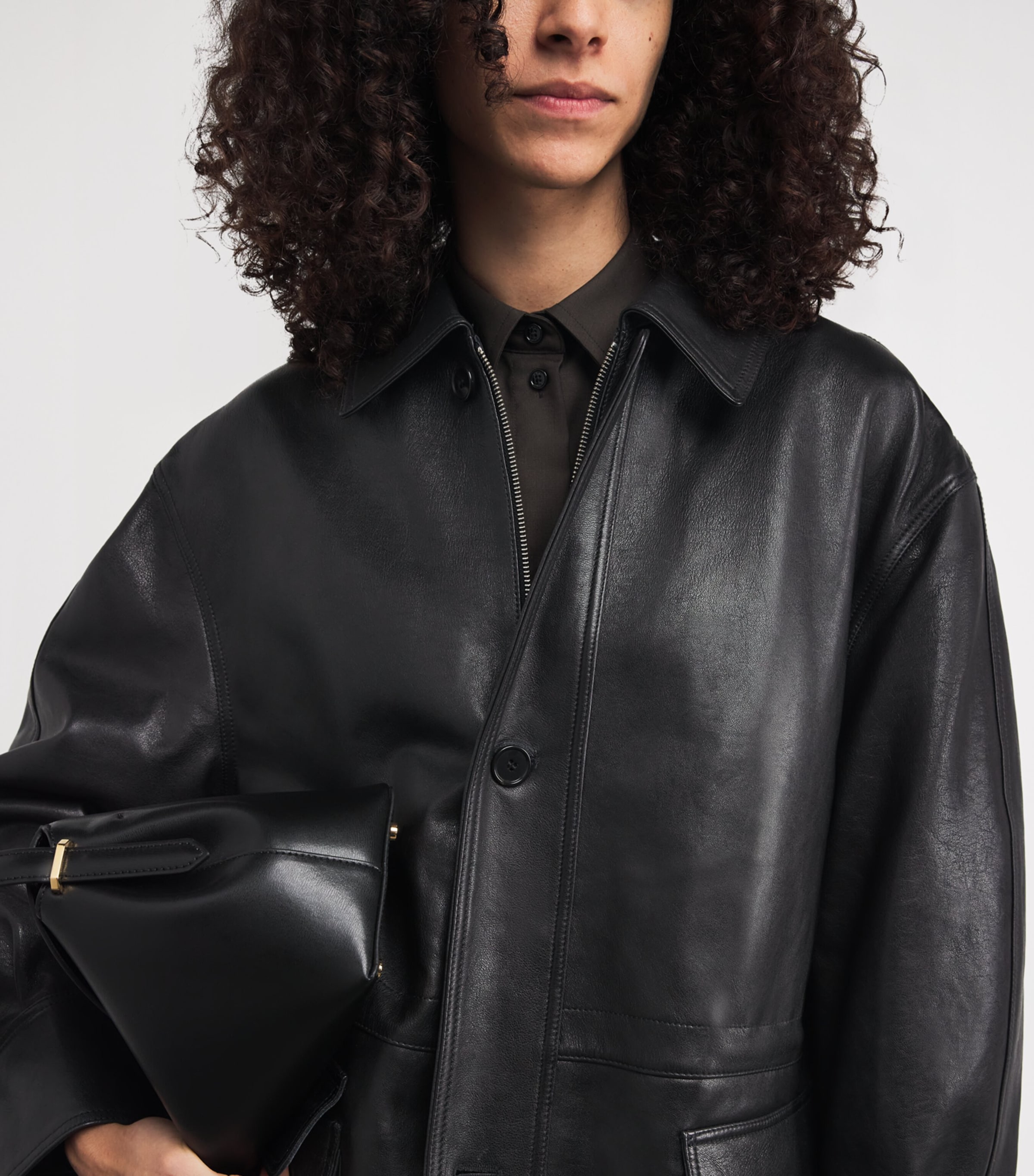 Arma Black Leather Maeve Jacket | Harrods UK