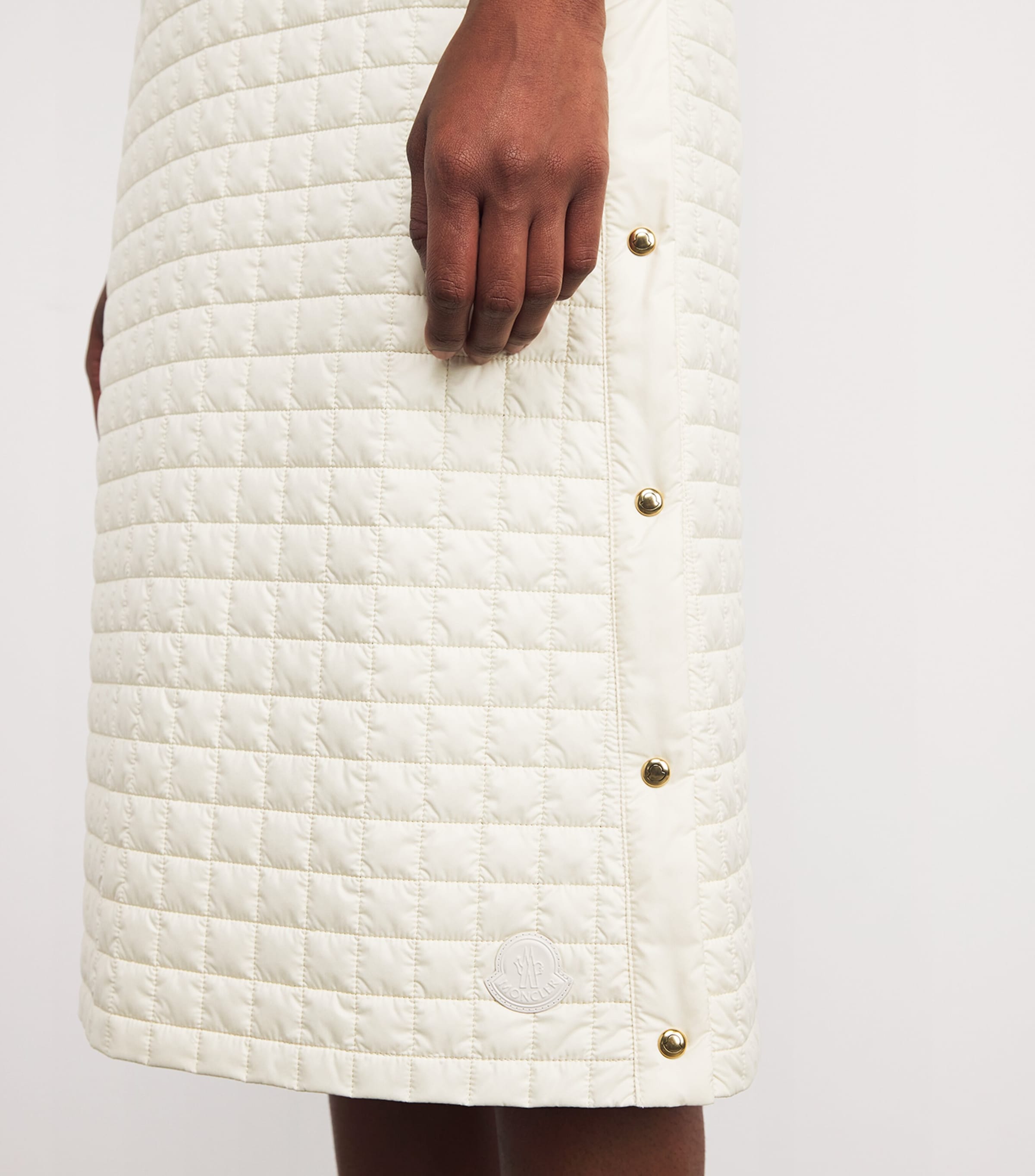 Microfiber Quilted Midi Skirt 10V Image 6