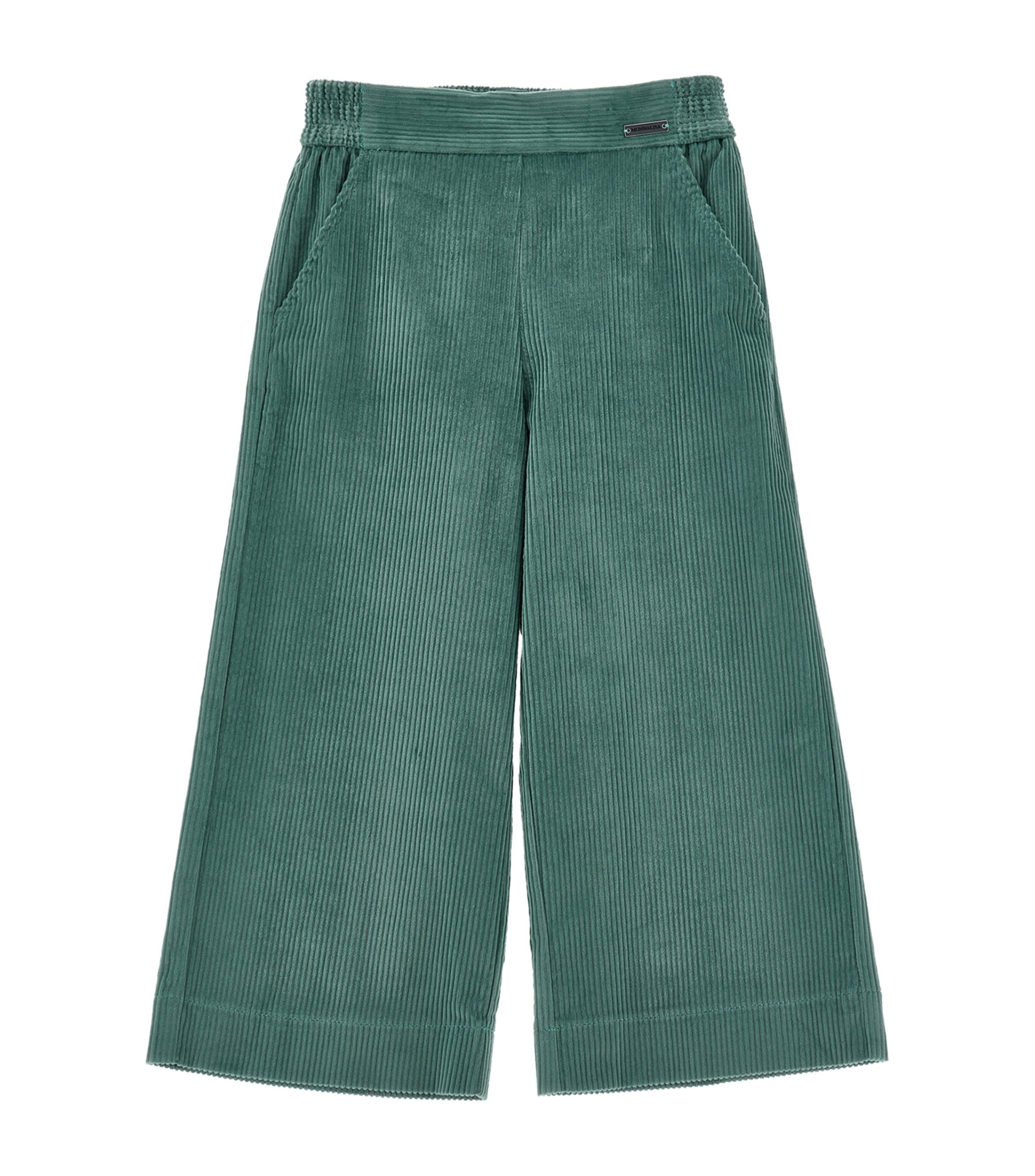 Monnalisa Ribbed Trousers In Green