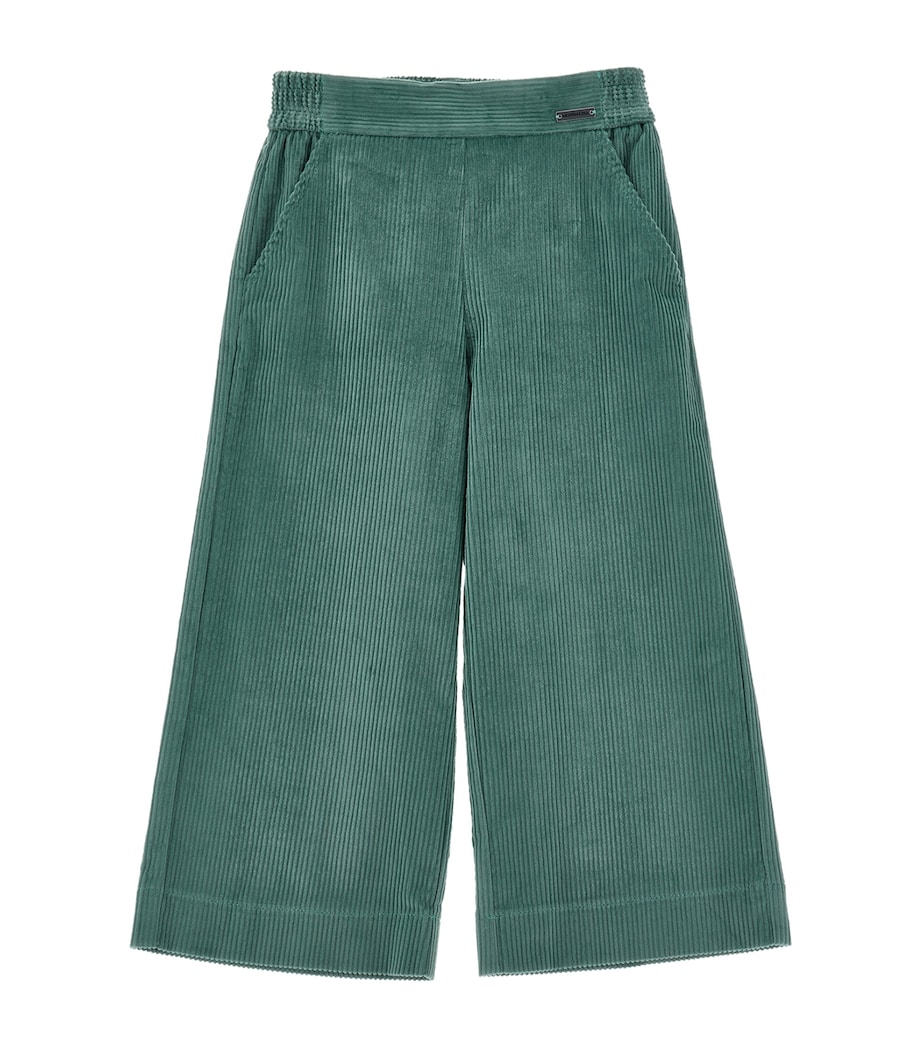 Corduroy Wide-Leg Trousers (2-12 Years) VERDE SALVIA Image 1