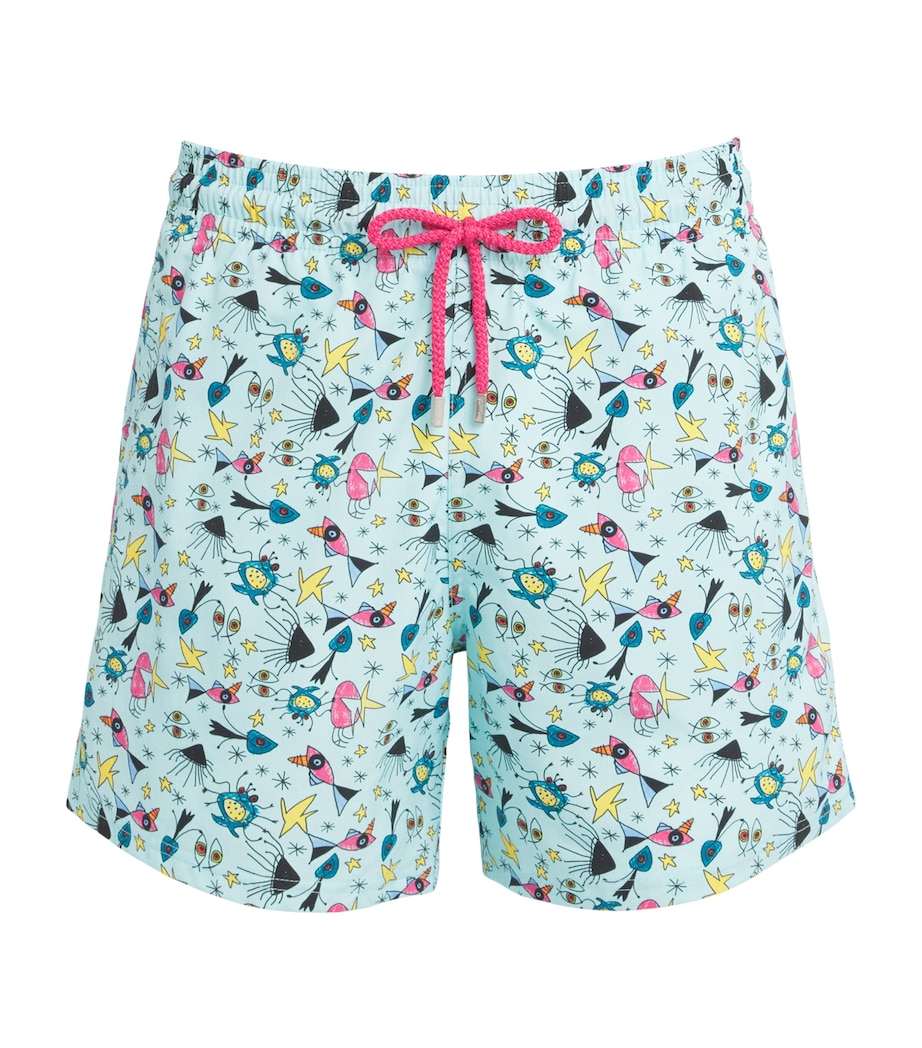 Vilebrequin Mens Printed Moorise Swim Shorts Oxygene Image 1