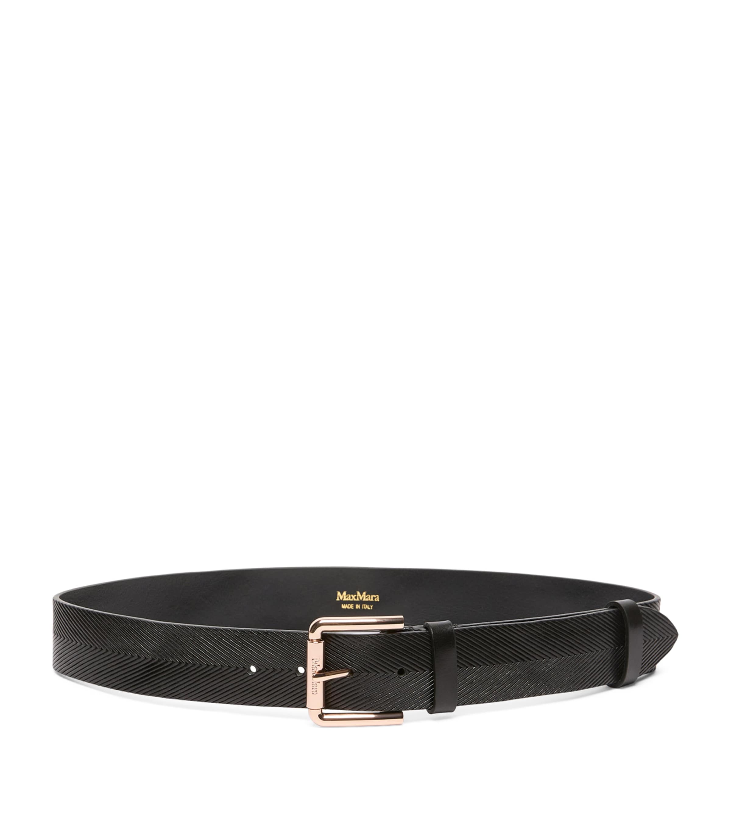Max Mara Leather Belt Black Image 1
