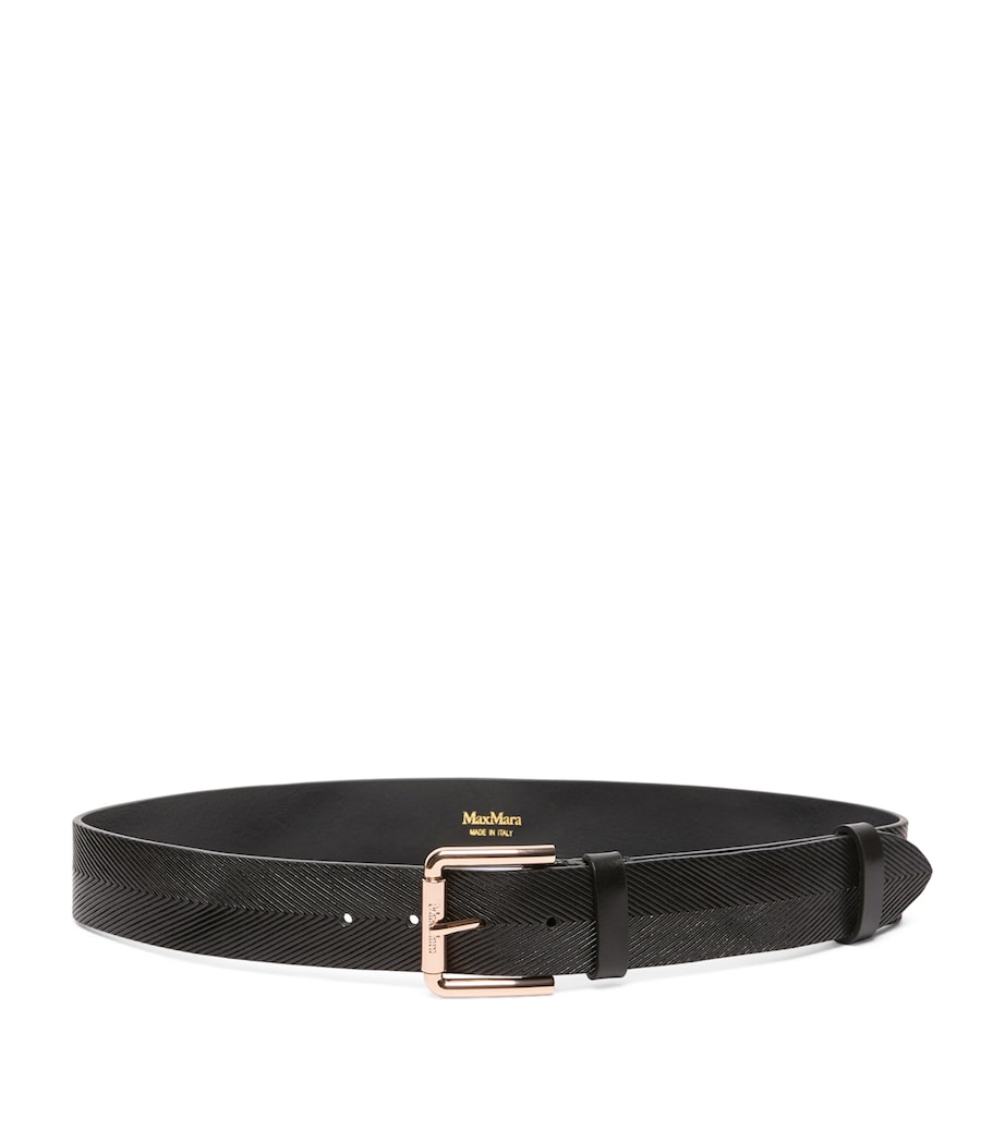 Max Mara Leather Belt Black Image 1
