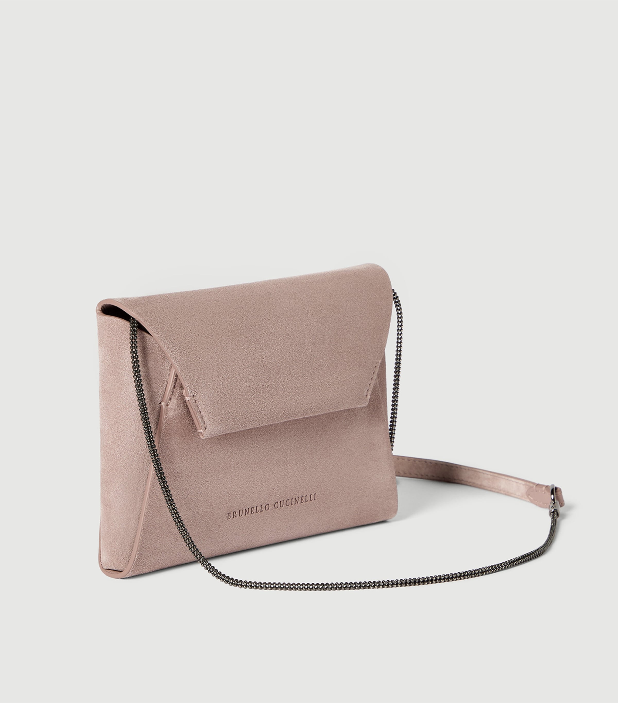 Brunello Cucinelli Suede Clutch Bag Image 3