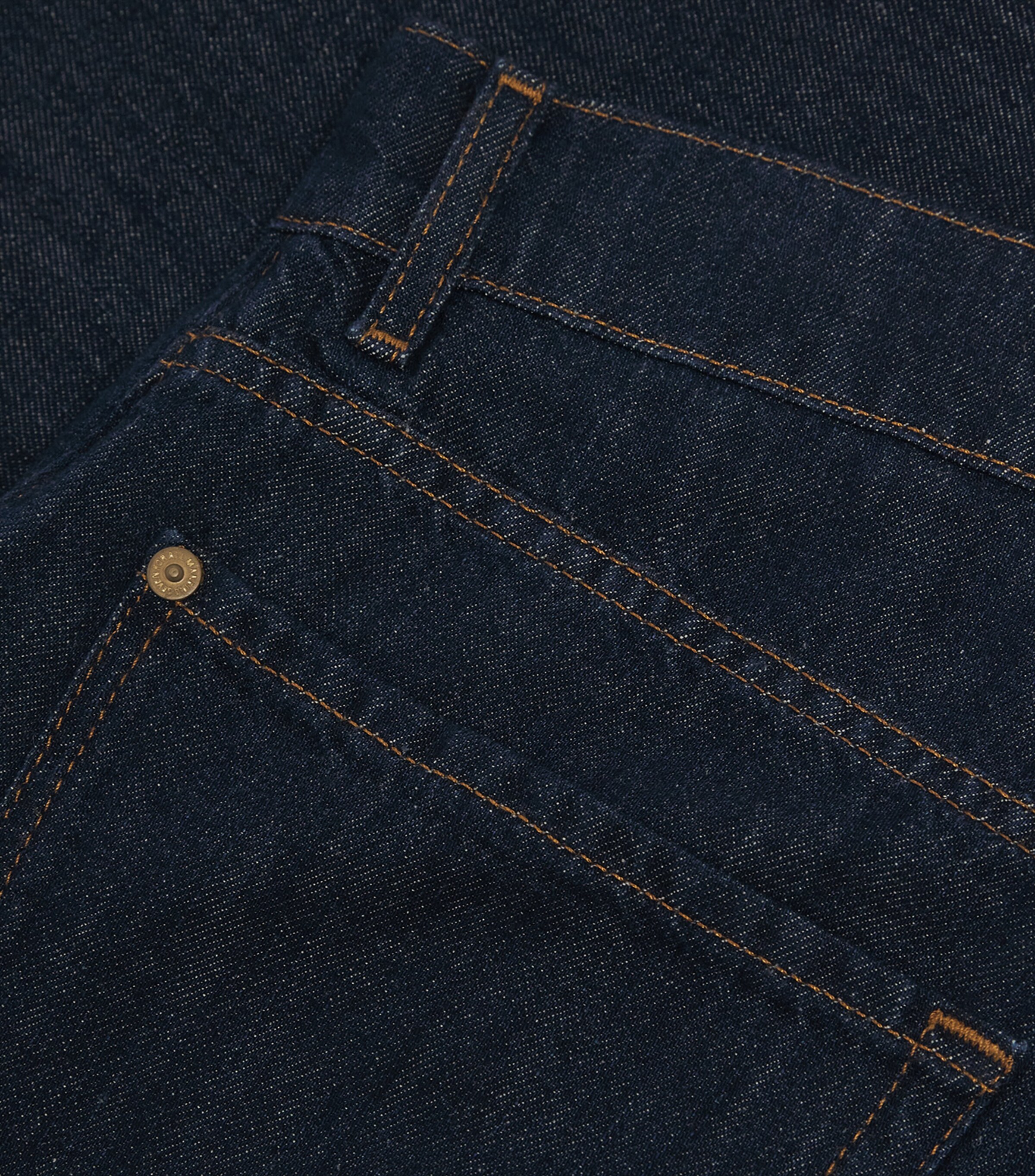 7 For All Mankind Mens Cotton-Linen Straight Jeans Blue Image 5