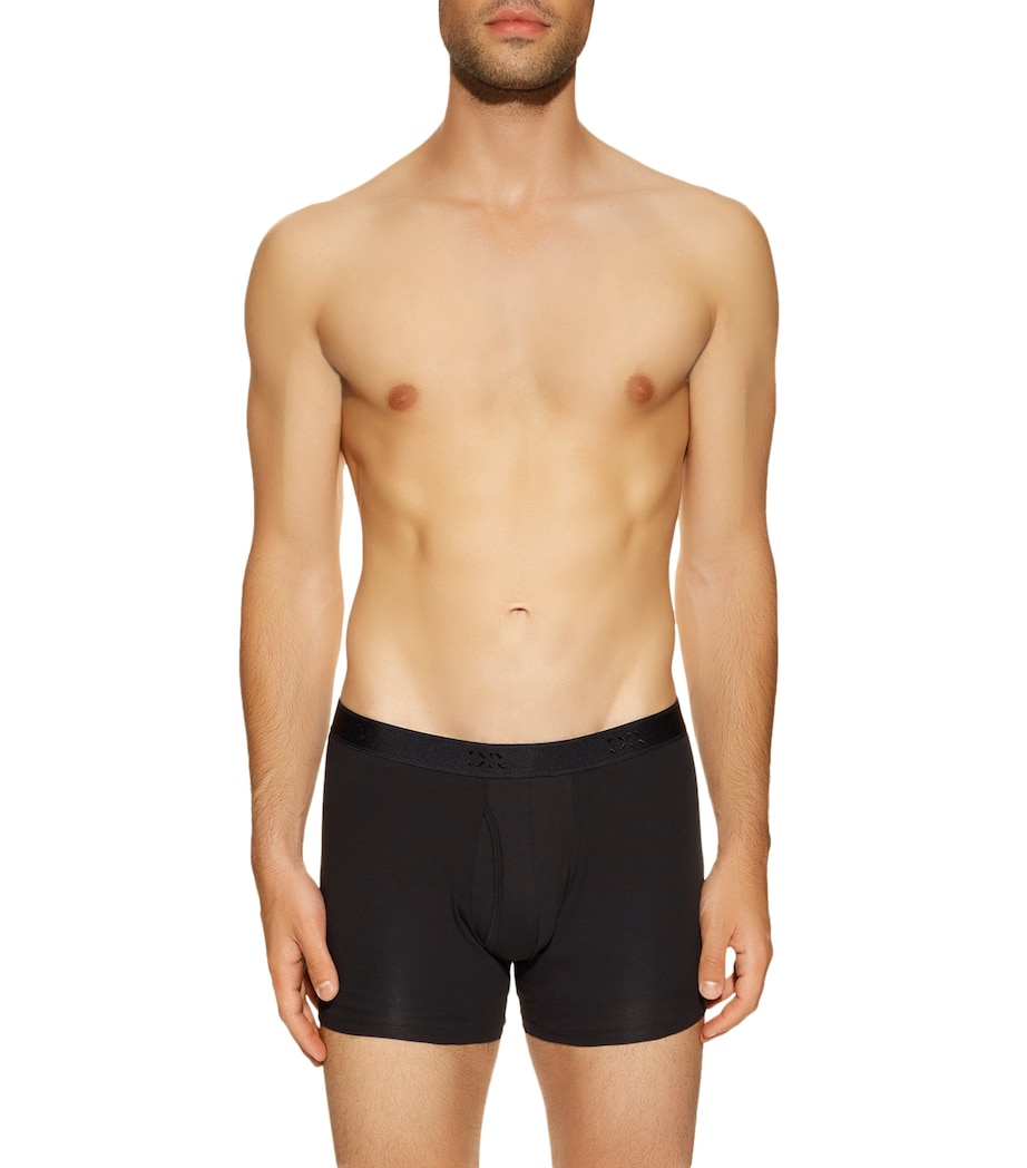 Pima Cotton Stretch Open Trunks BLACK Image 2