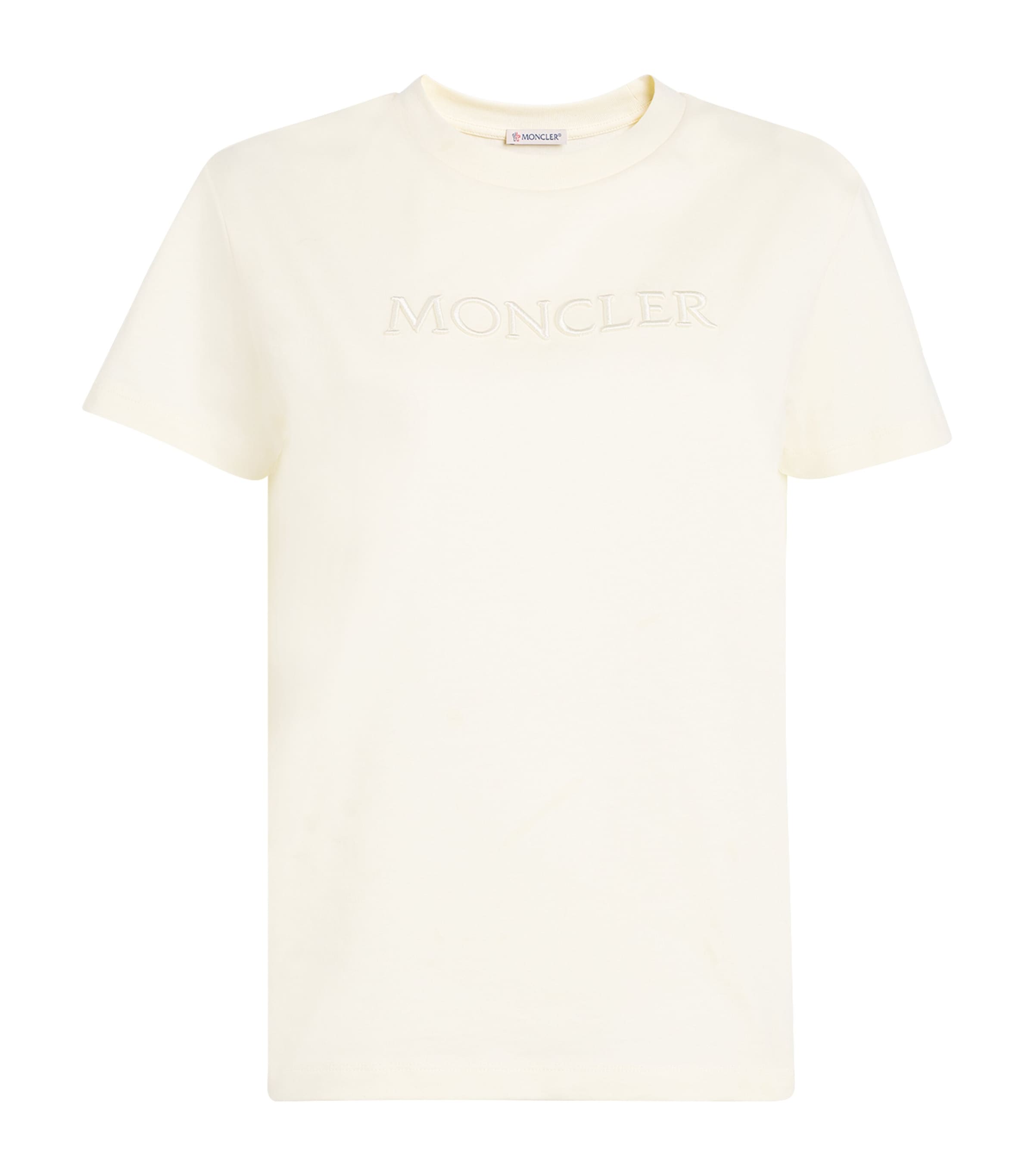 【関税＆送料込み】Moncler Embroidered Tonal Logo Cotton T- Moncler Cotton Double Logo T-Shirt | Harrods US