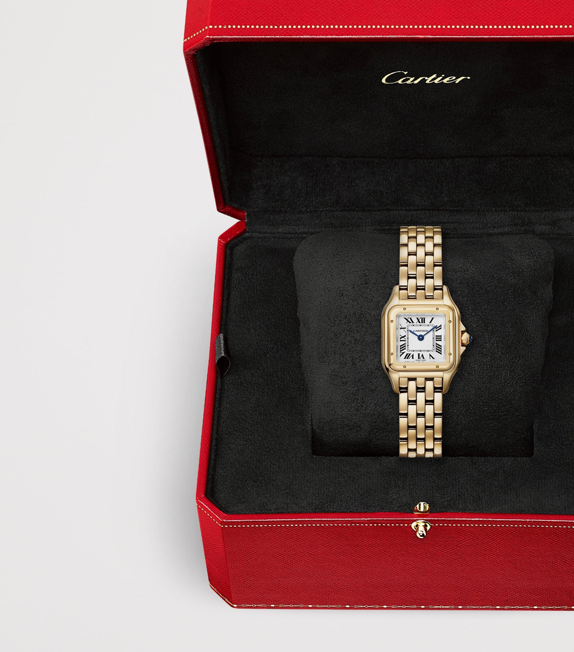 Small Yellow Gold Panthère de Cartier Watch 23mm SILVERED Image 9