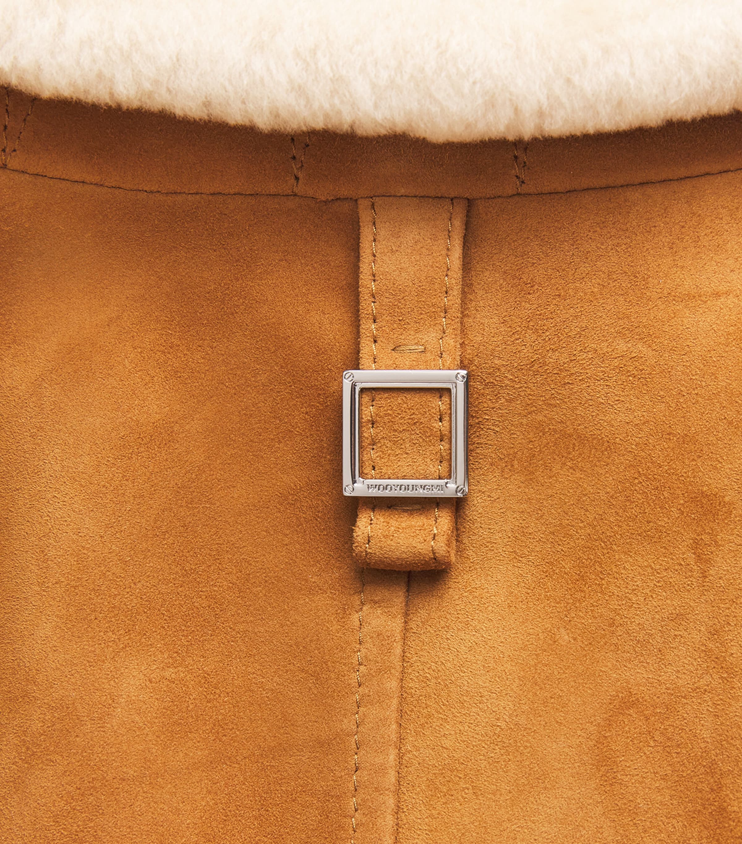 Suede Bomber Jacket CAMEL Image 5