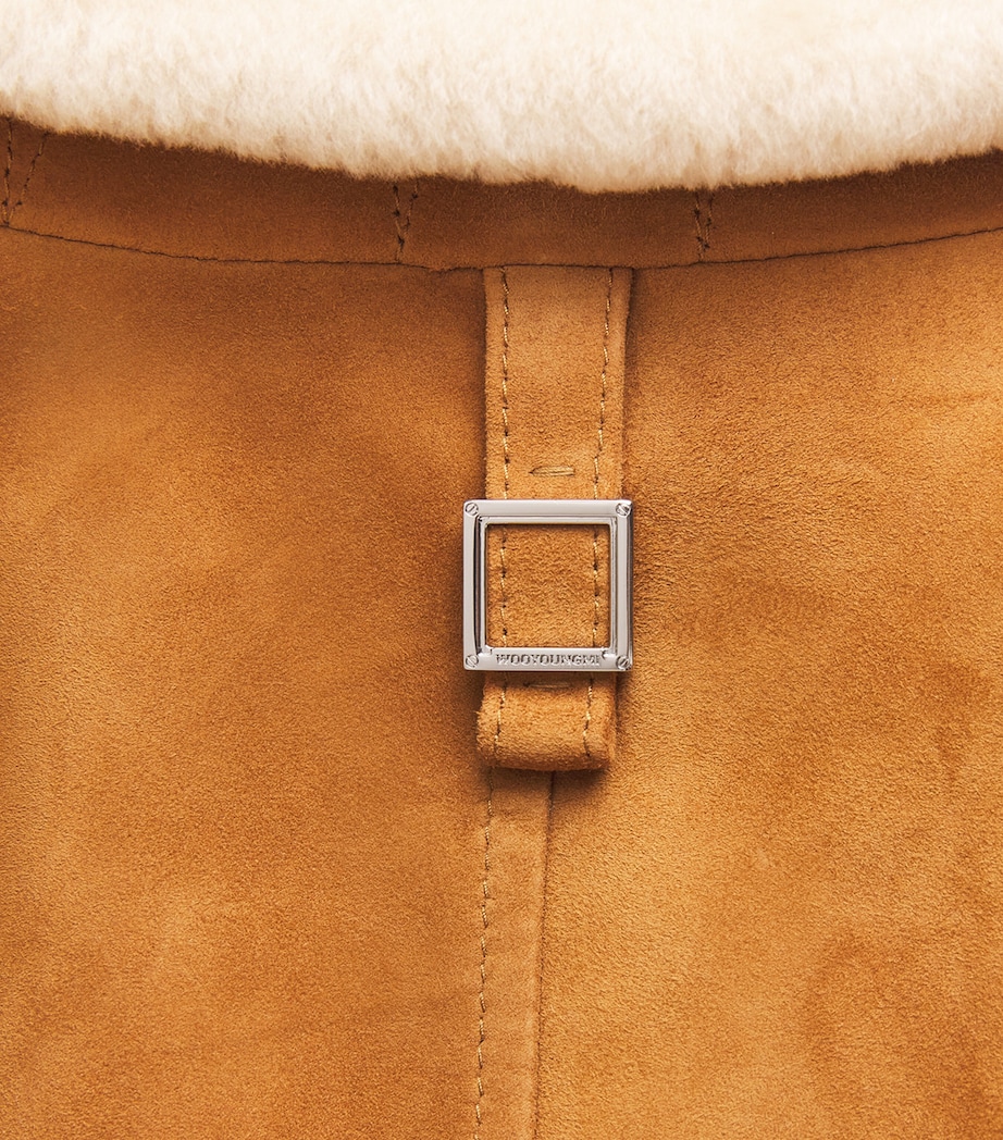 Suede Bomber Jacket CAMEL Image 5