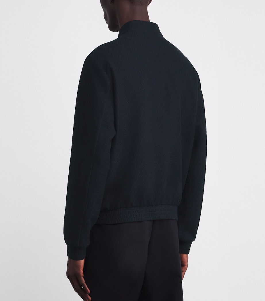 Wool-Blend Bouclé Jersey Icon Blouson jacket UB109 Image 4