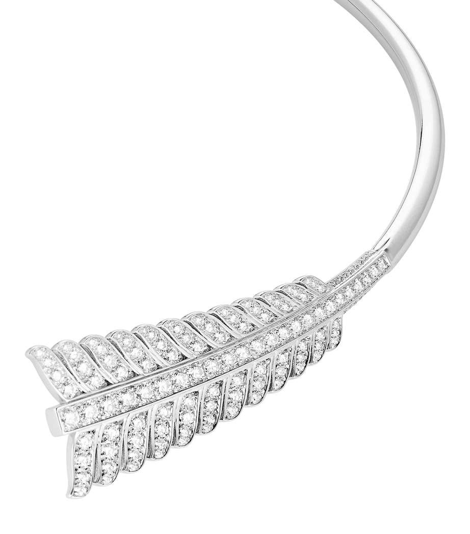 White Gold and Diamond Nature Triomphante Flèche Choker WHITE GOLD Image 3