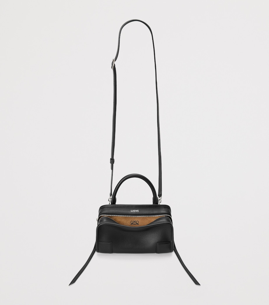 LOEWE Mini Leather Amazona 180 Top-Handle Bag Black Image 6