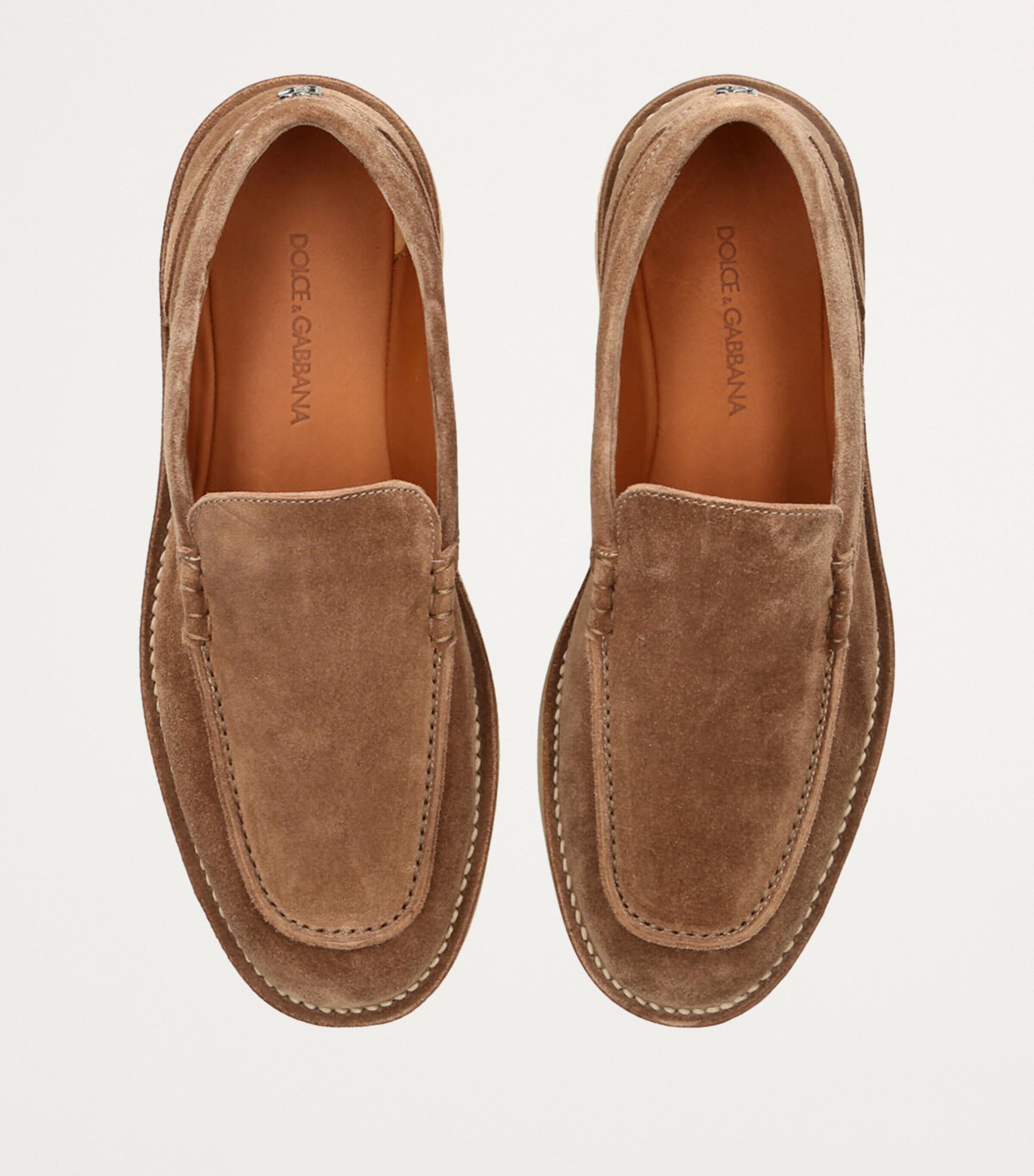 Dolce&Gabbana Beige Suede Loafers | Harrods BA display picture 3