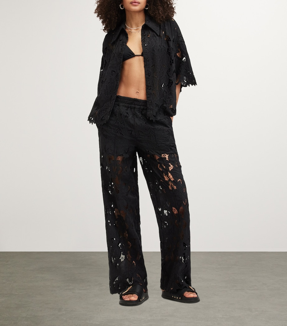 Charli Embroidered Trousers BLACK Image 2