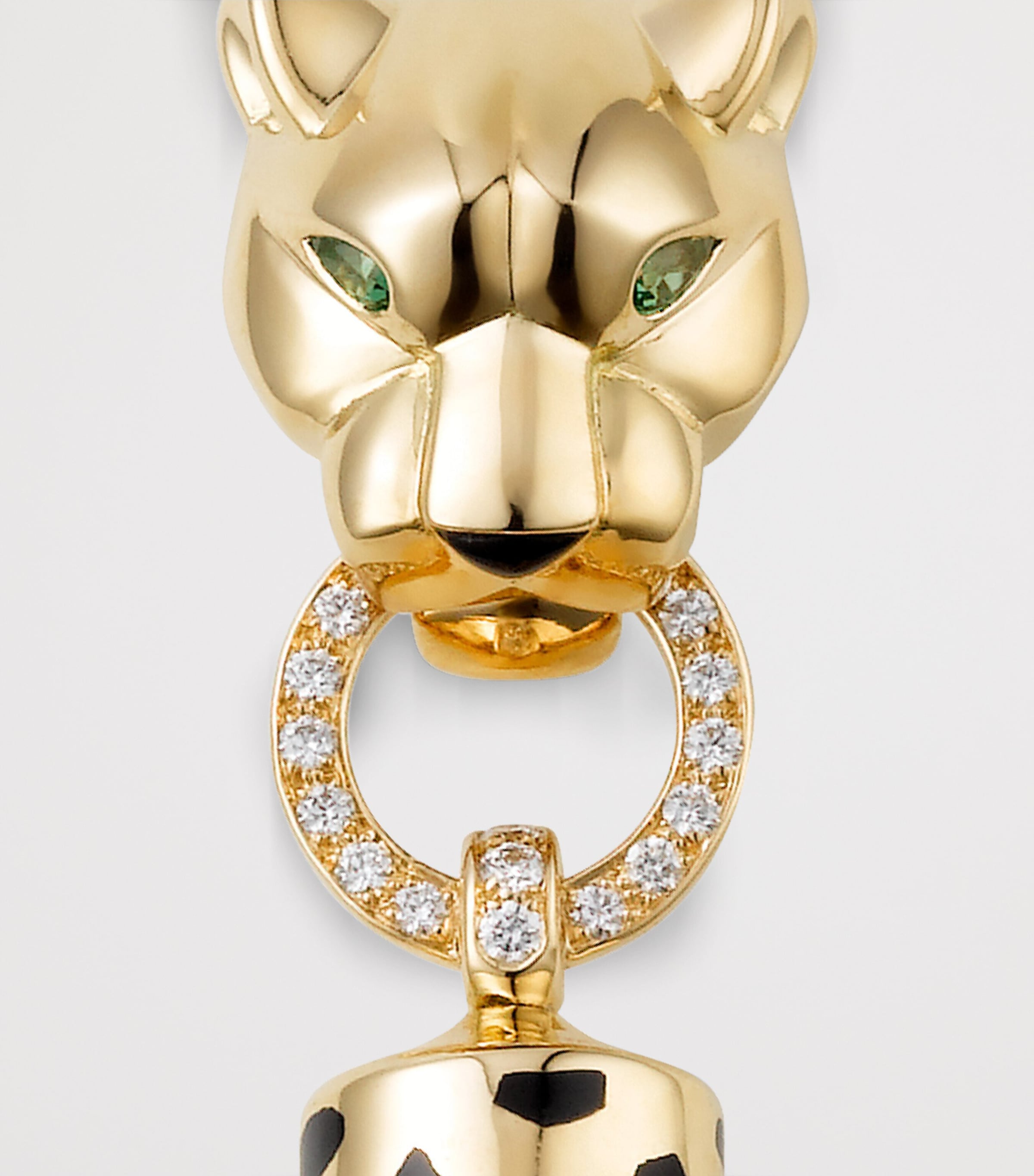 Yellow Gold, Diamond, Tsavorite and Onyx Panthère de Cartier Necklace YELLOW GOLD Image 5