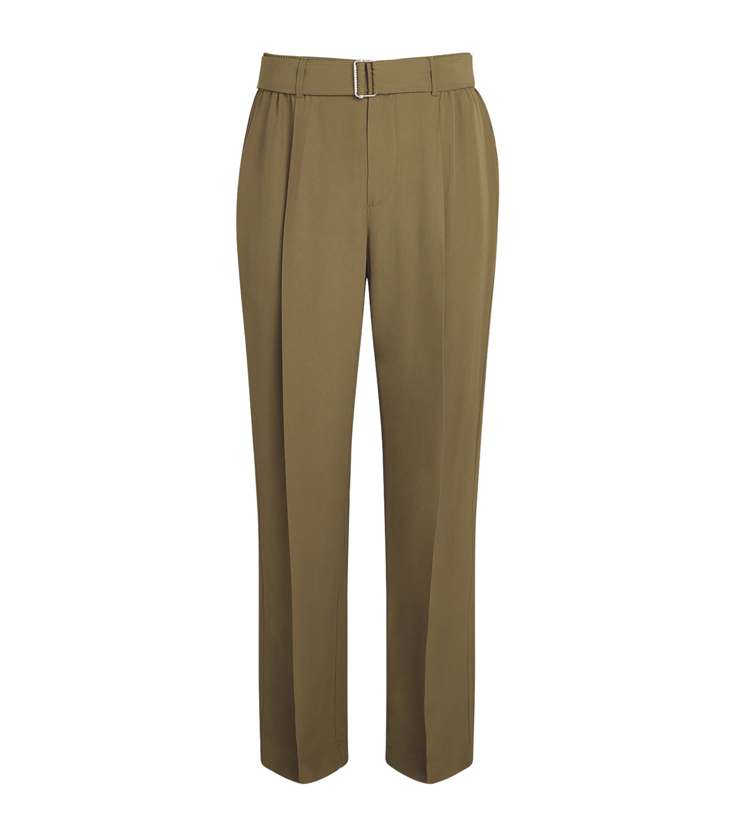 Simkhai Mens Belted Relaxed Elvis Trousers Olive Image 1