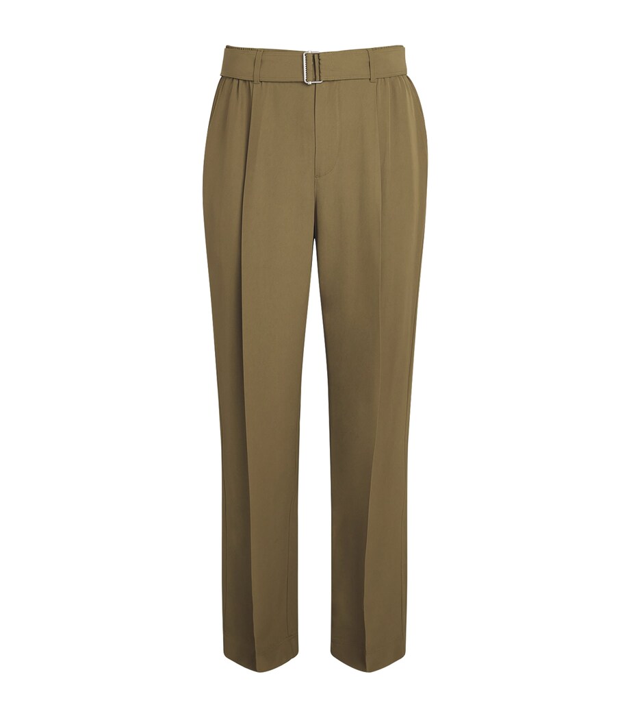 Simkhai Mens Belted Relaxed Elvis Trousers Olive Image 1