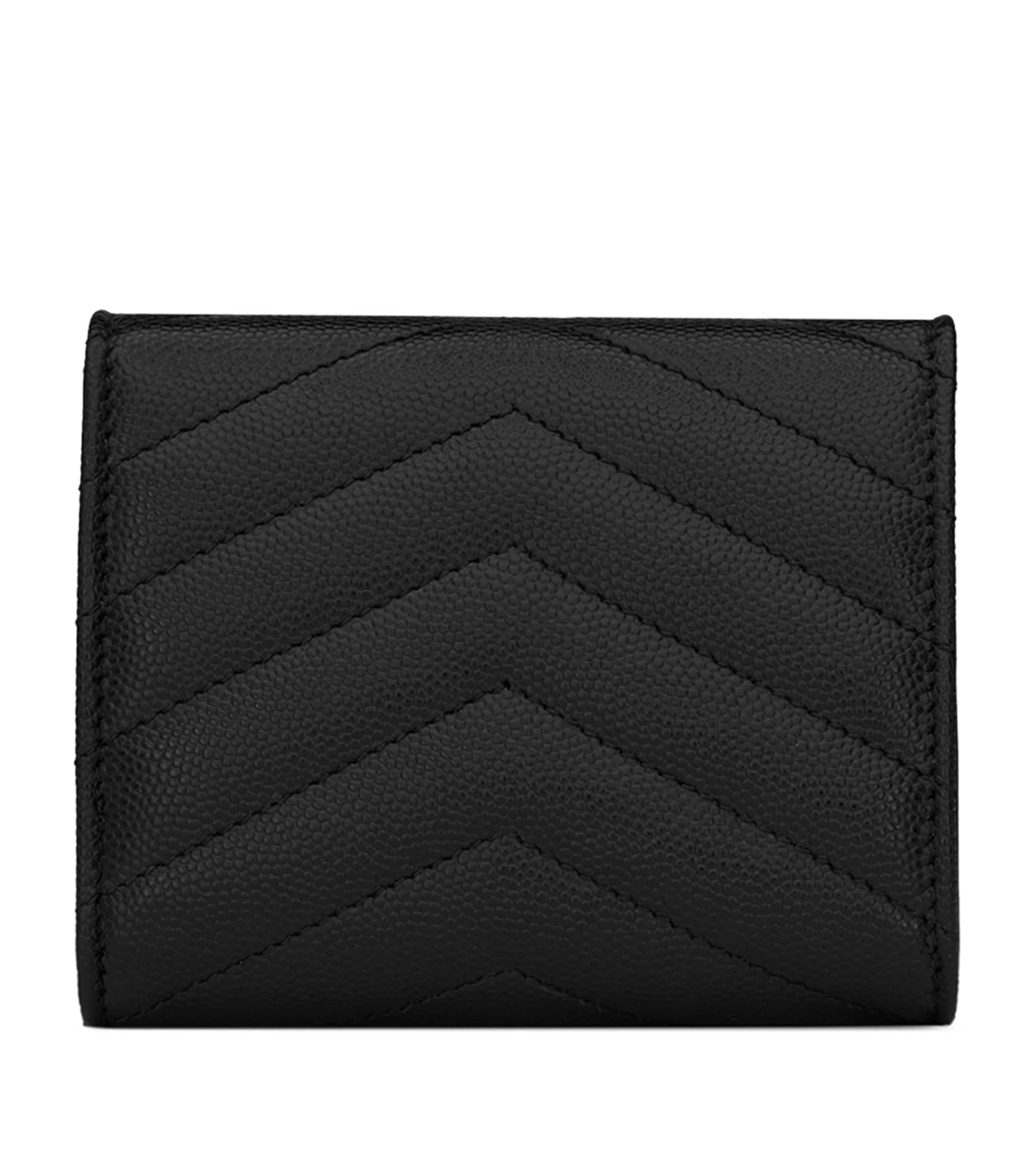 Leather Quilted Trifold Wallet 1000 Image 2