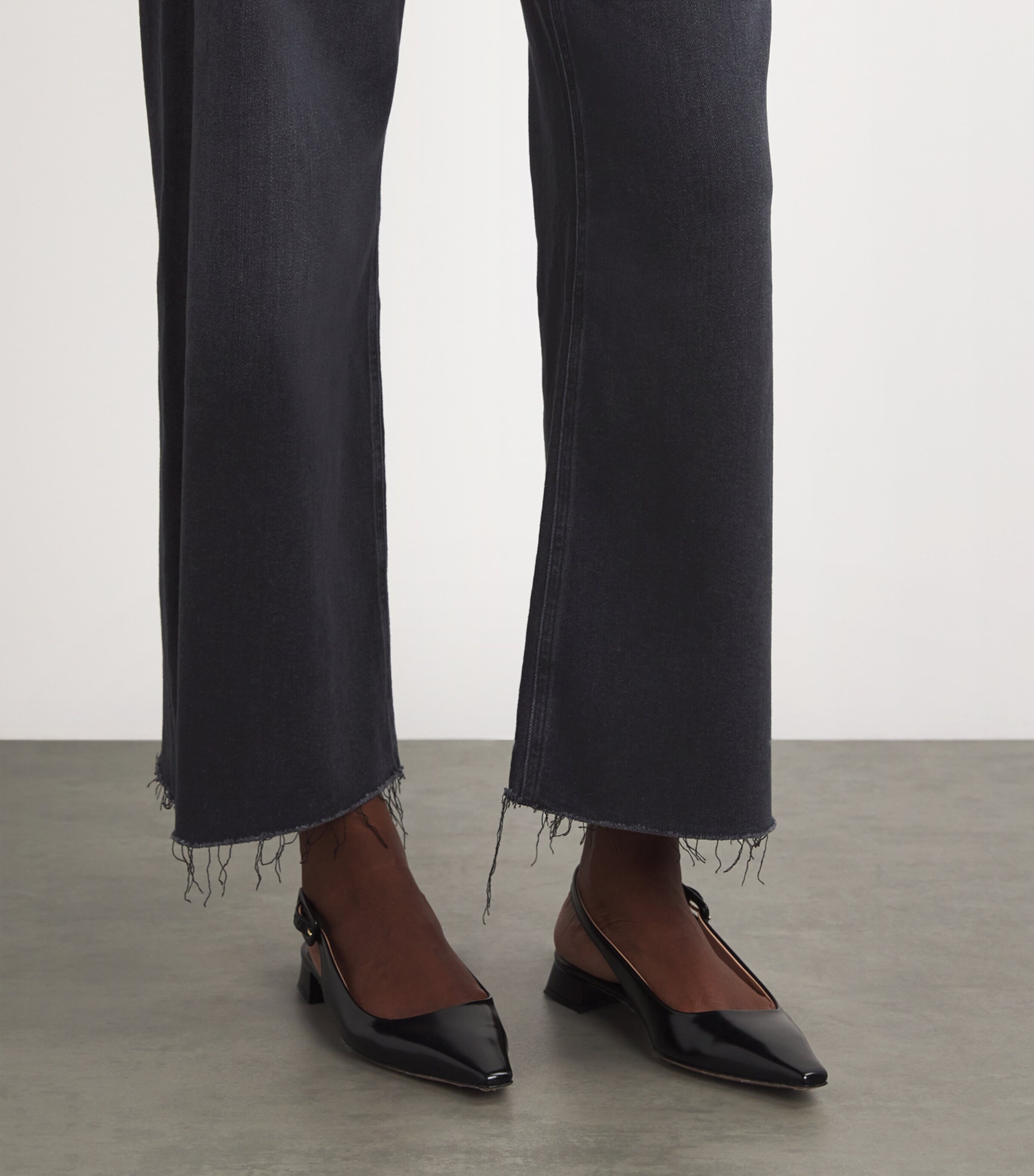 Cropped Lyra Wide-Leg Jeans MEDALLION (WASHED) Image 6