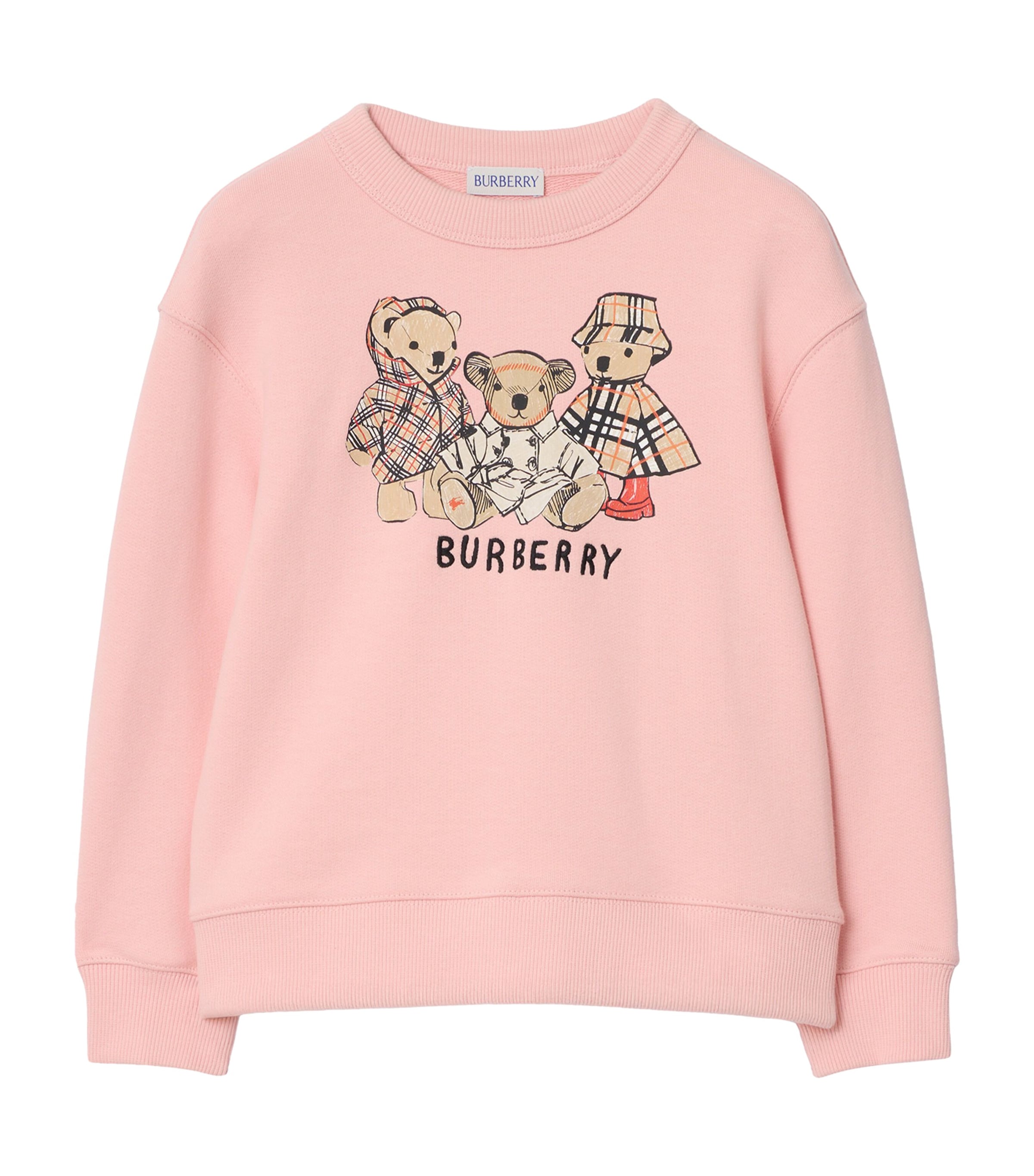 Cotton Thomas Bear and Friends Sweatshirt (3-12 Years) PEONY PINK Image 1