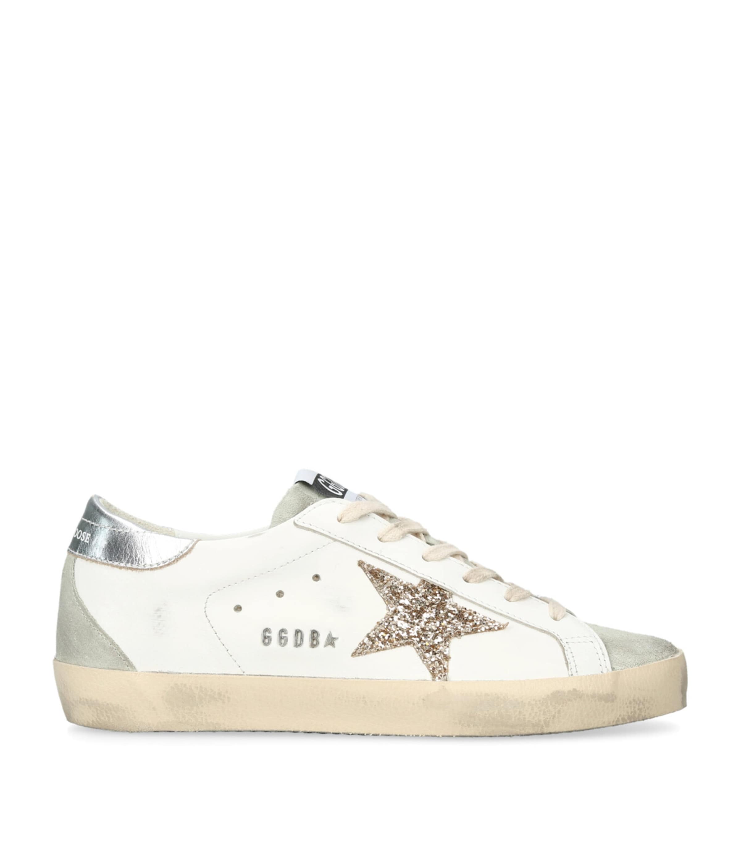 Golden Goose Leather Superstar Sneakers In White