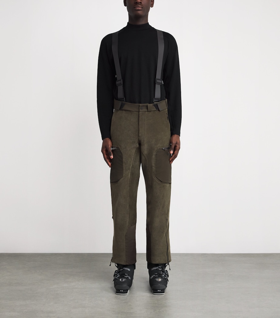 Corduroy Water-Resistant Trace 2.0 Ski Trousers Y51 BRONZE OLIVE Image 3
