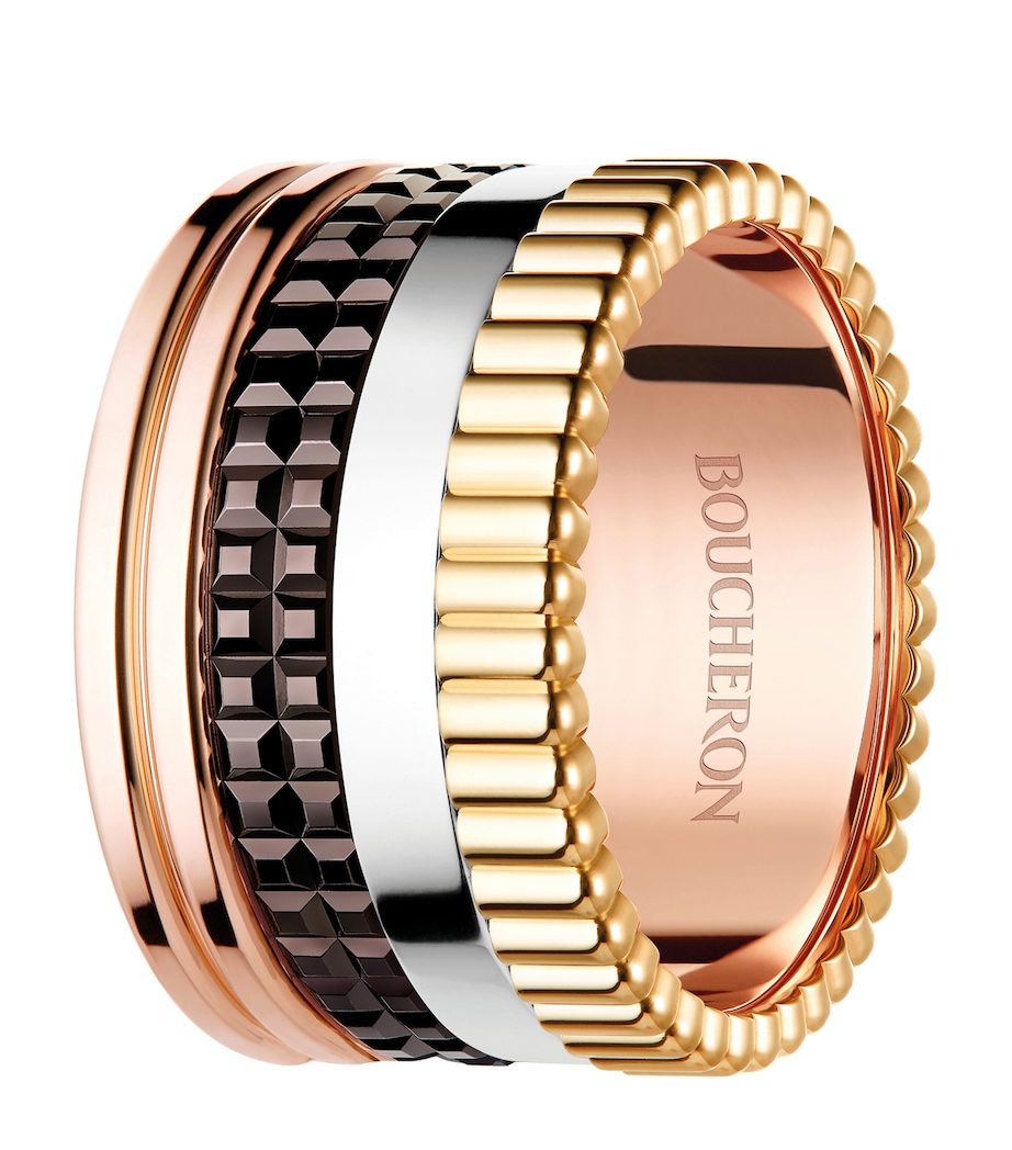 Mixed Gold Quatre Classique Large Ring Image 4