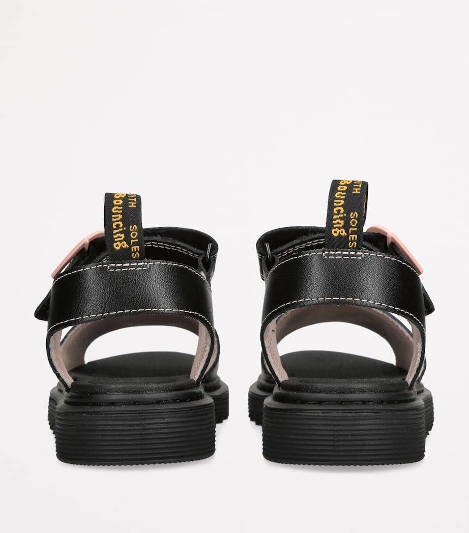 Dr. Martens Leather Marlowe Hearts Sandals Black Image 2