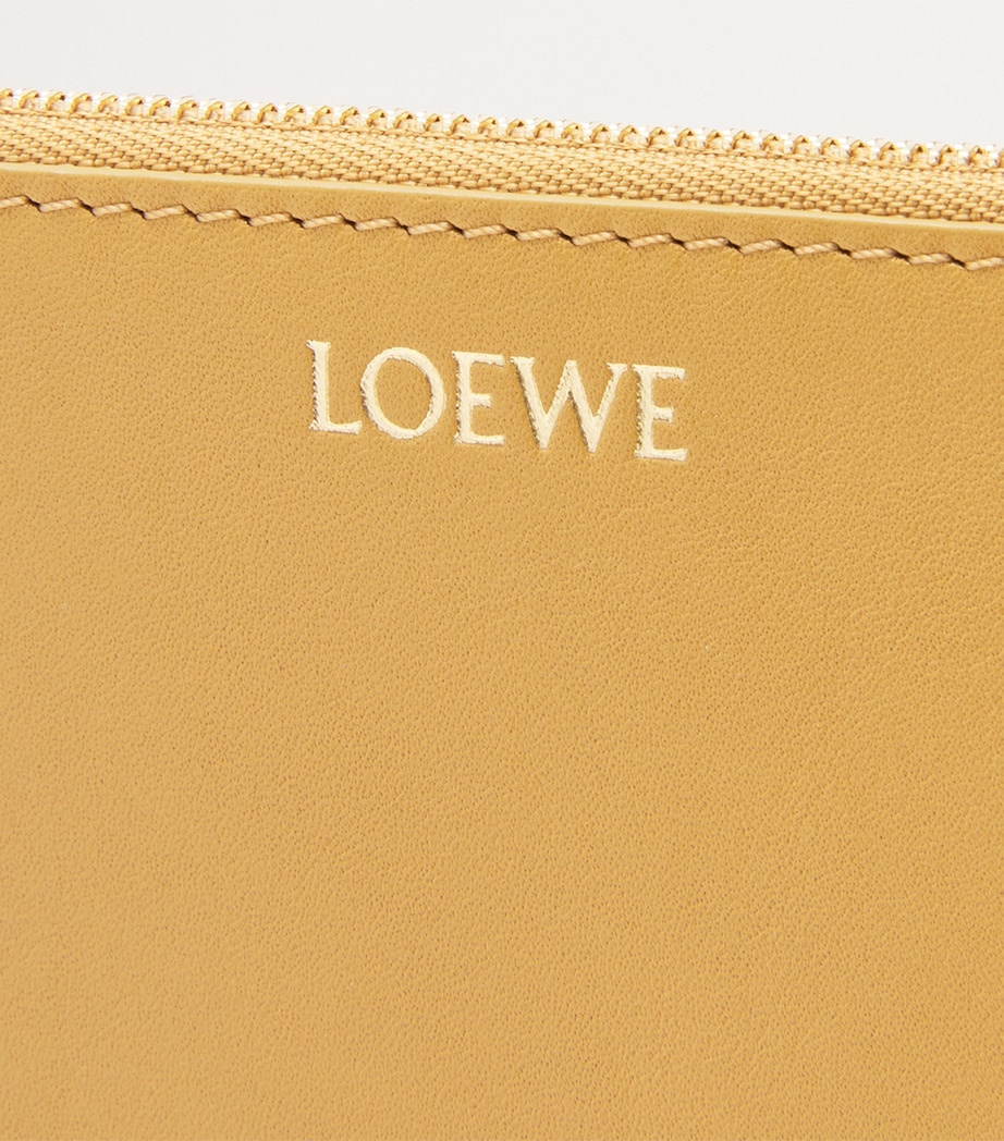 LOEWE Leather Knot Coin and Card Holder Sahara/crimson Image 4