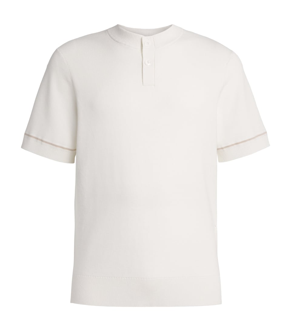CHÉ Casimir Henley Polo Shirt White