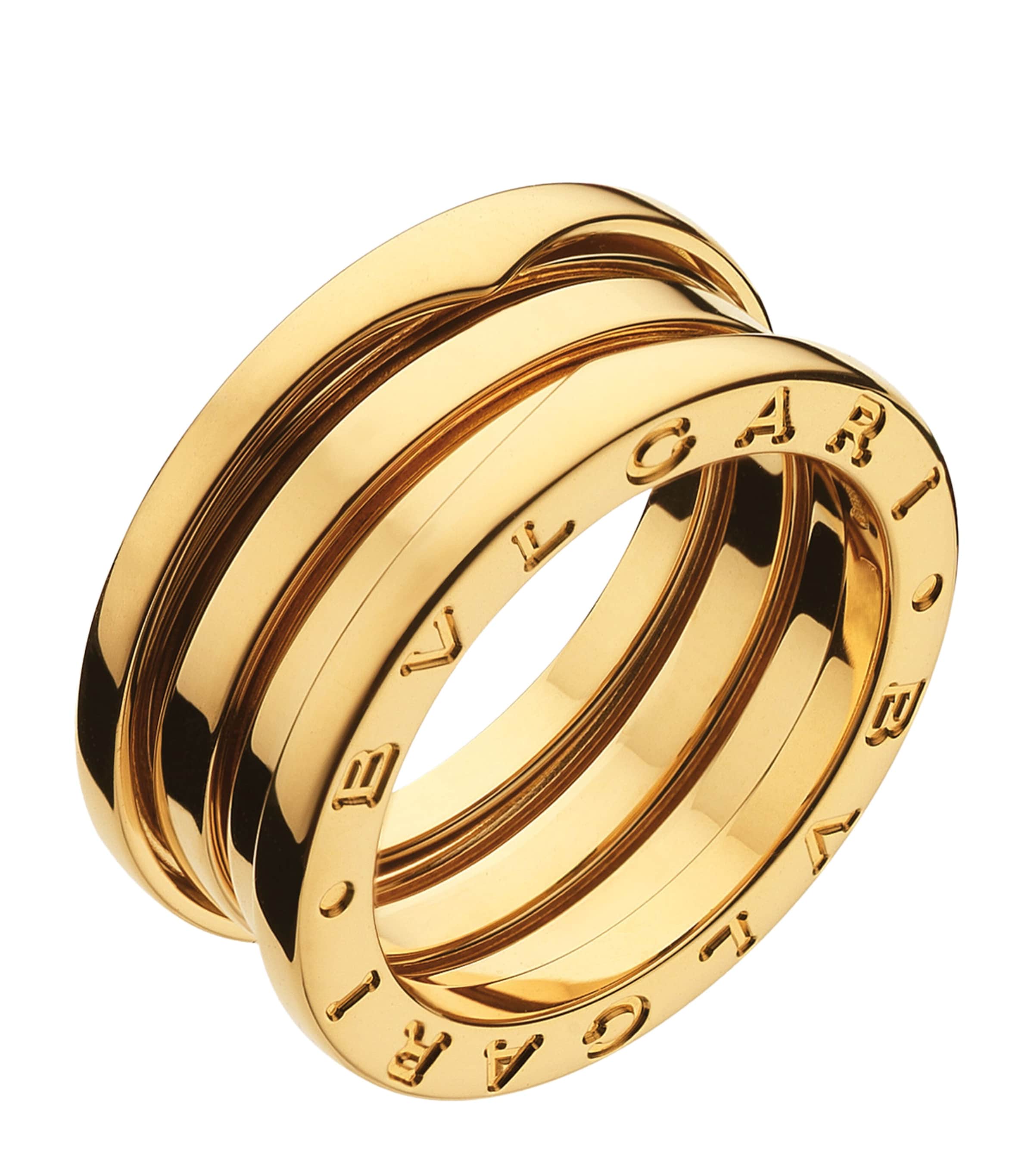 Yellow Gold B.zero1 Three-Band Ring YELLOW GOLD Image 1
