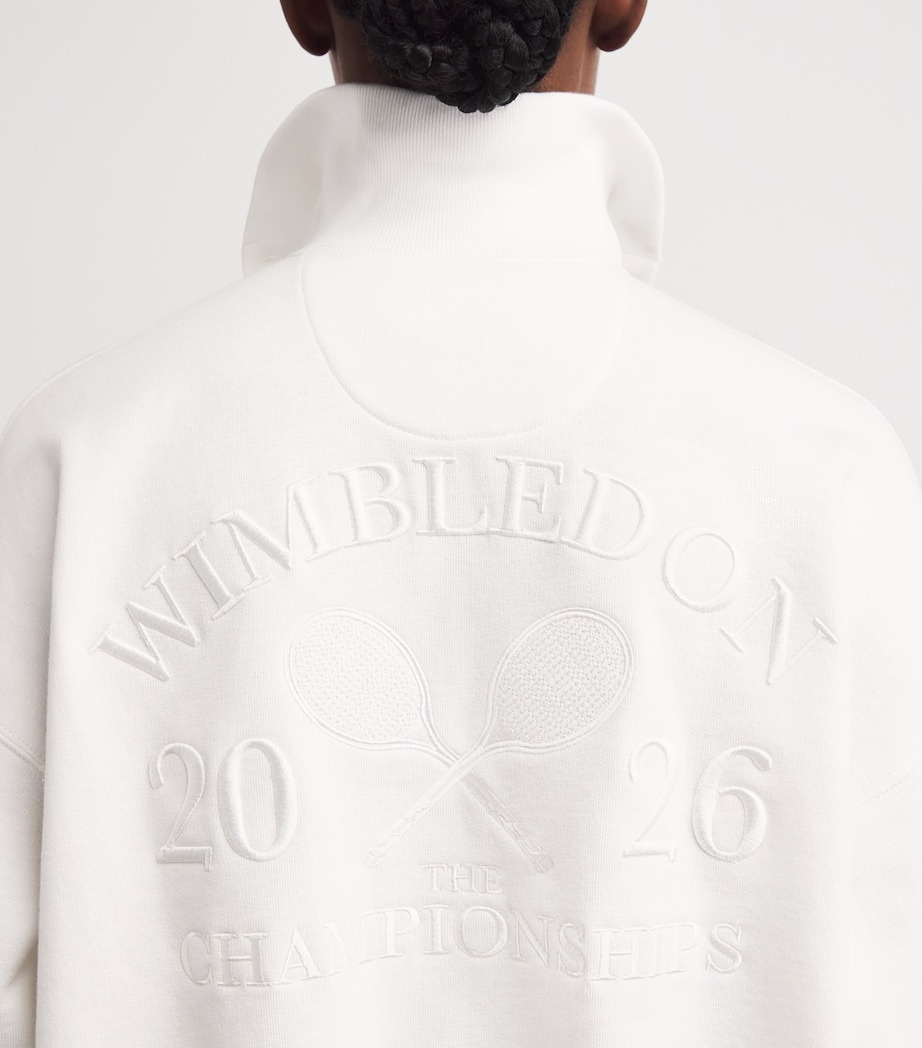 Polo Ralph Lauren Womens x Wimbledon Logo Sweatshirt White Image 3
