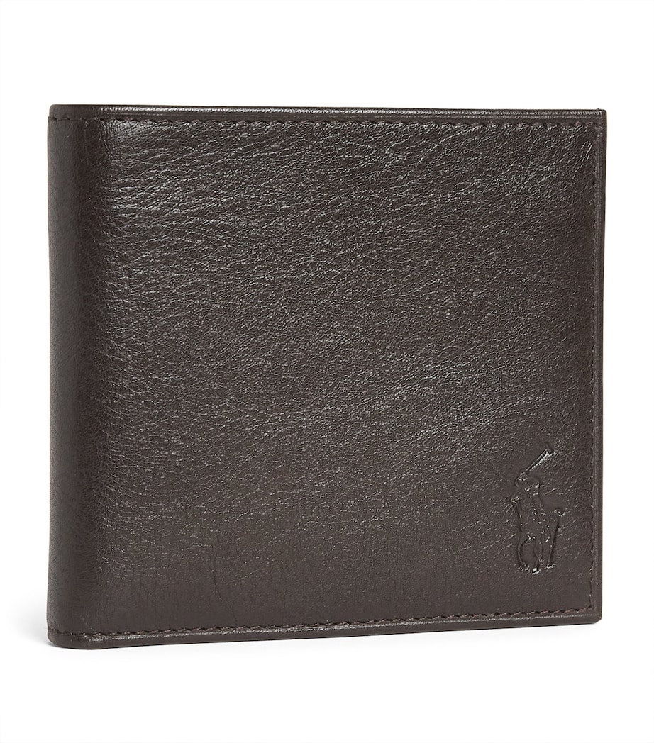 Leather Polo Pony Wallet BROWN Image 1