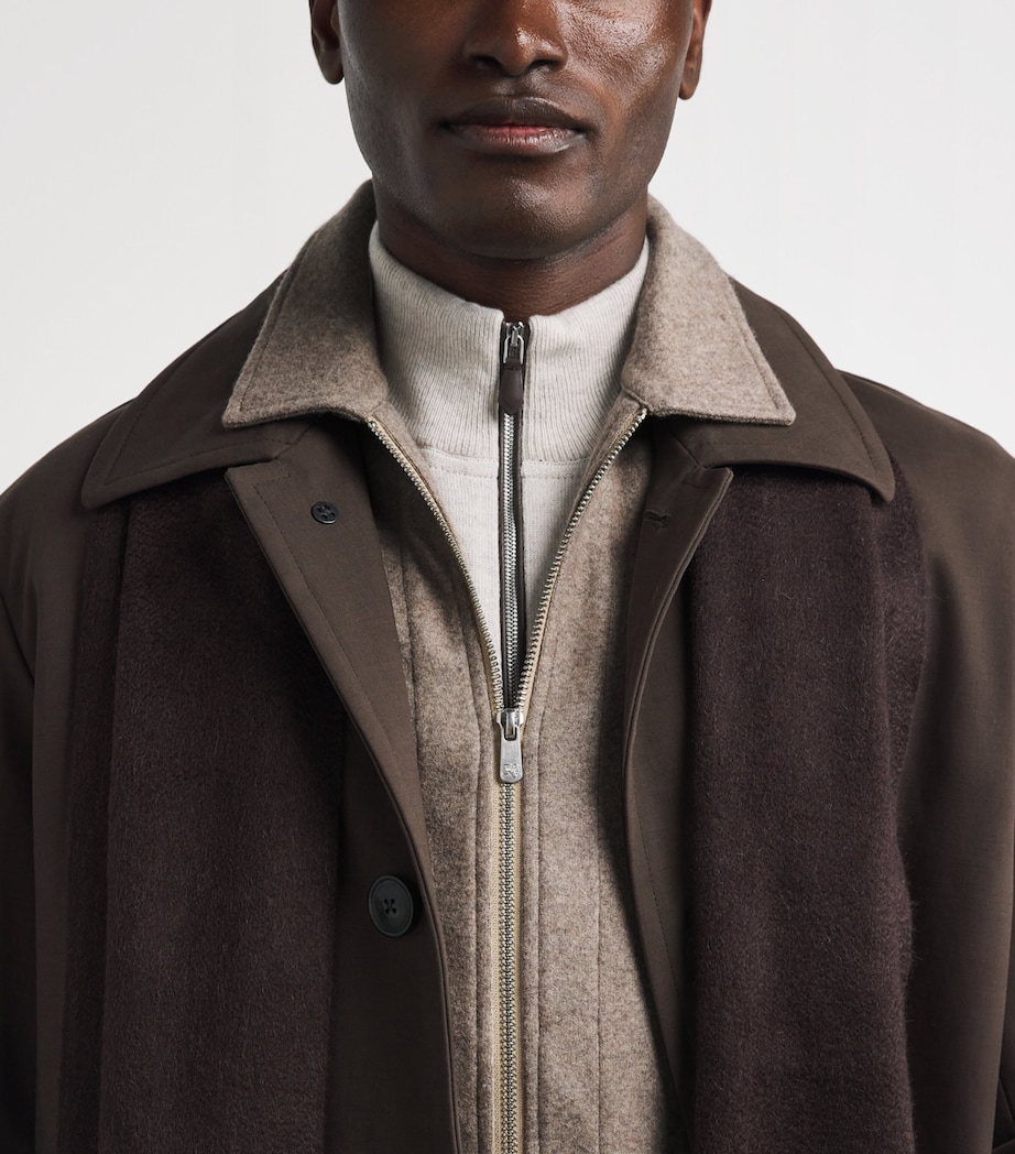 Cashmere 2-Way Zip Jacket 06 - BEIGE Image 6