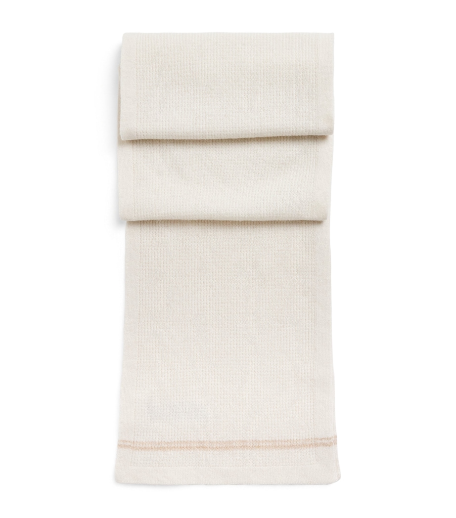 Wool-Cashmere Scarf BIANCO E BEIGE Image 1