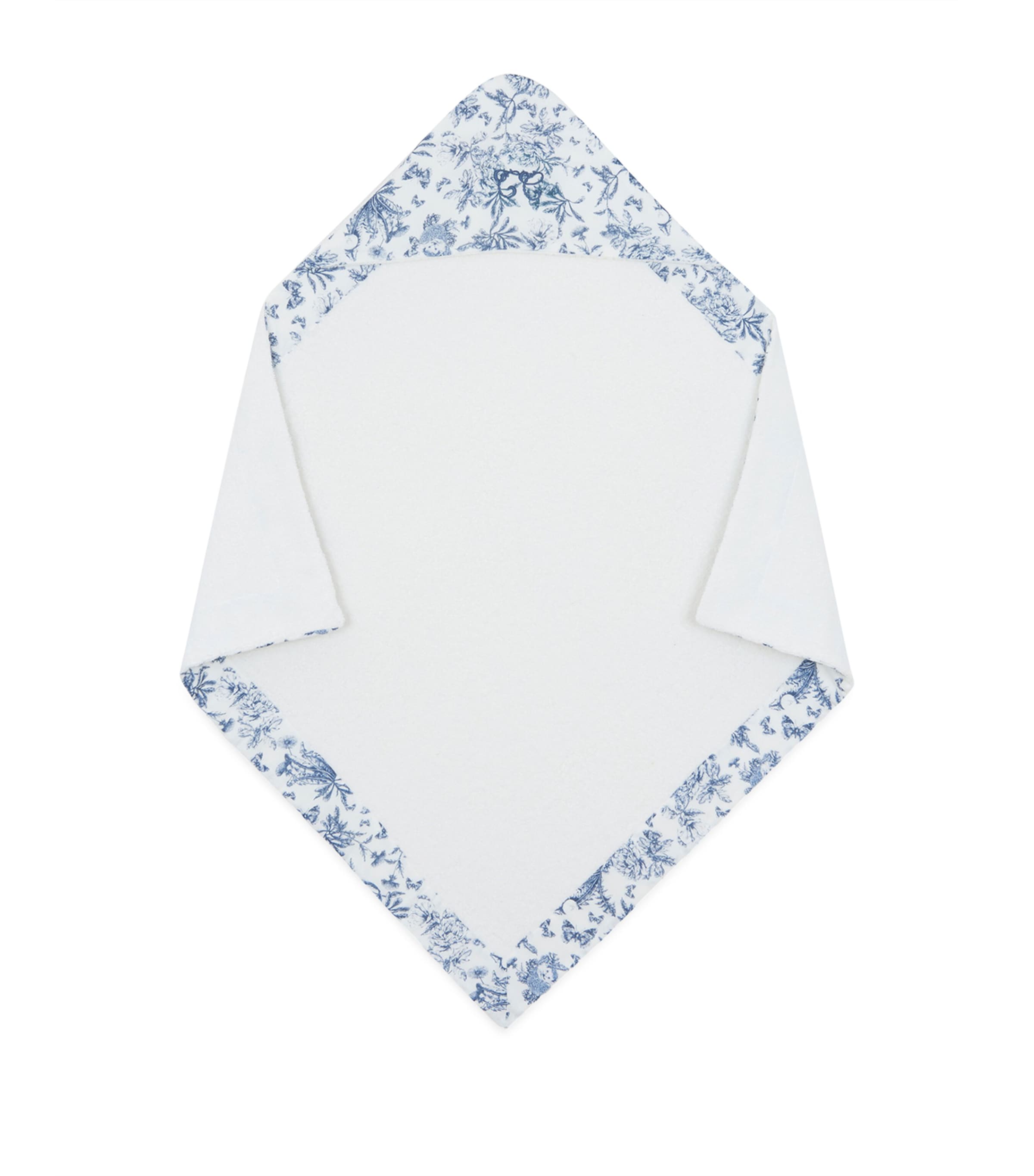 Tartine Et Chocolat Cotton Toile De Jouy Bath Cape In Blue