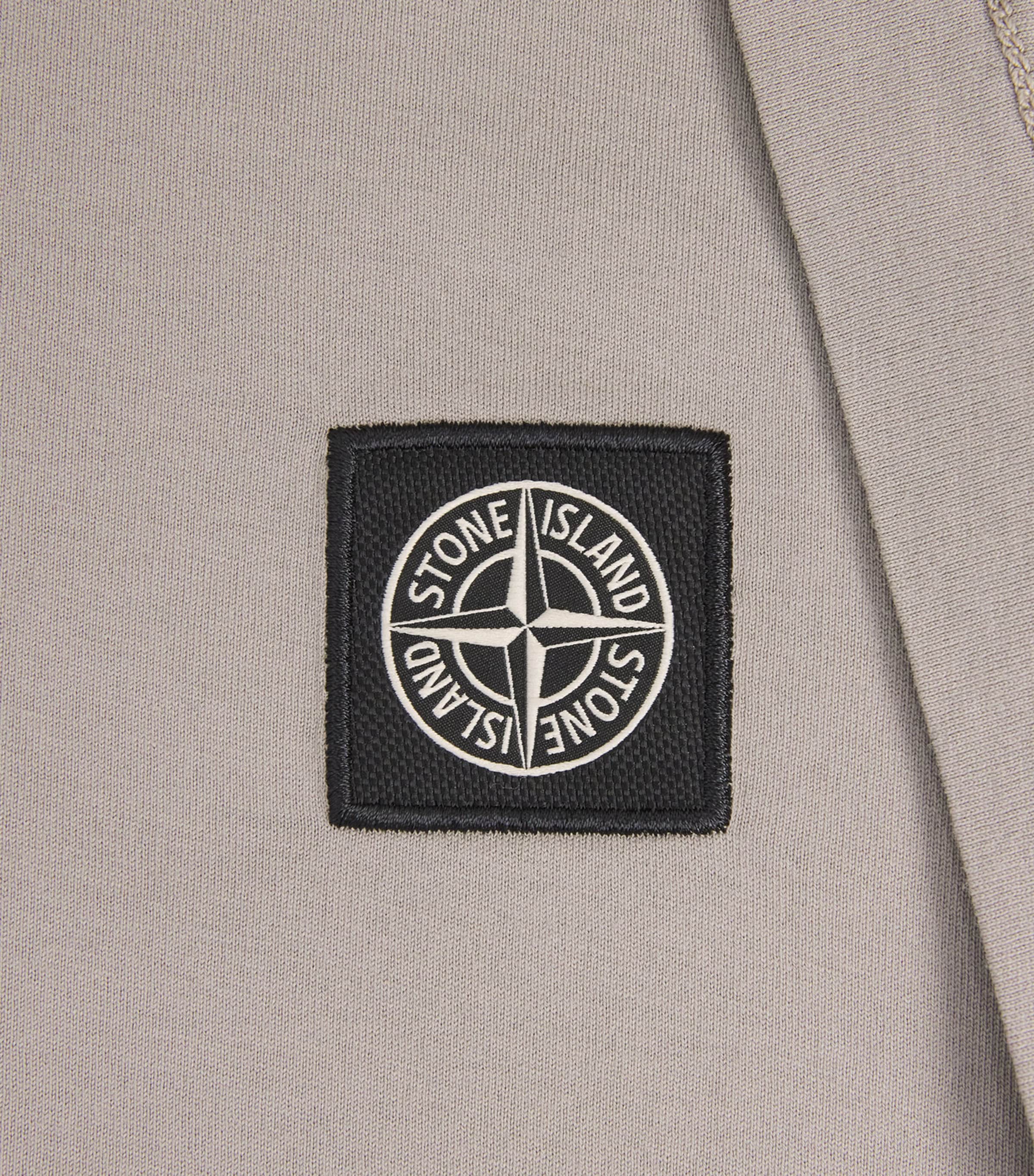 Stone Island Mens Cotton Compass Logo T-Shirt Image 6