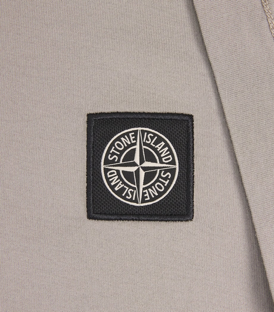 Stone Island Mens Cotton Compass Logo T-Shirt Image 6