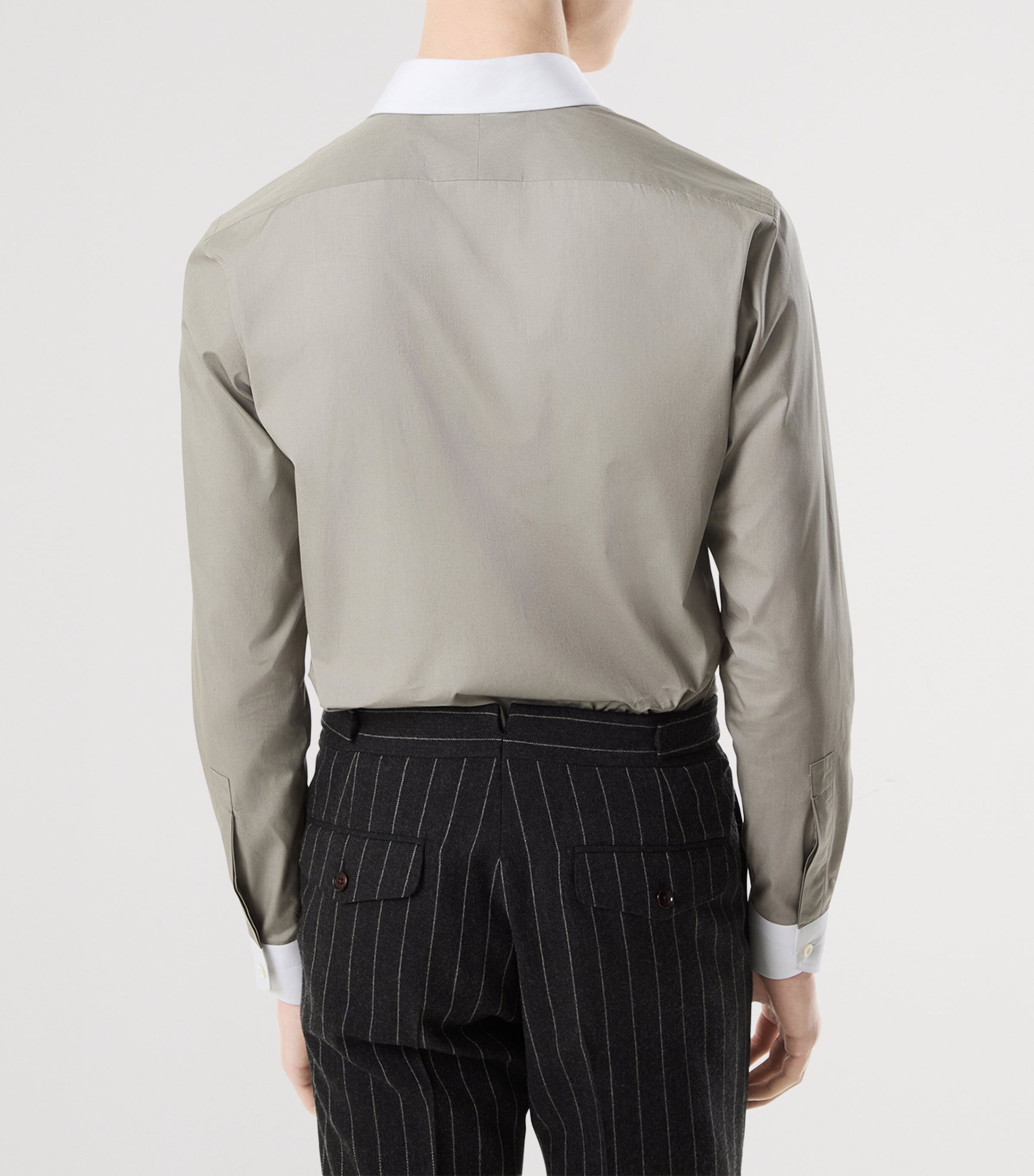 Cotton Contrast-Trim Shirt TAK Image 5