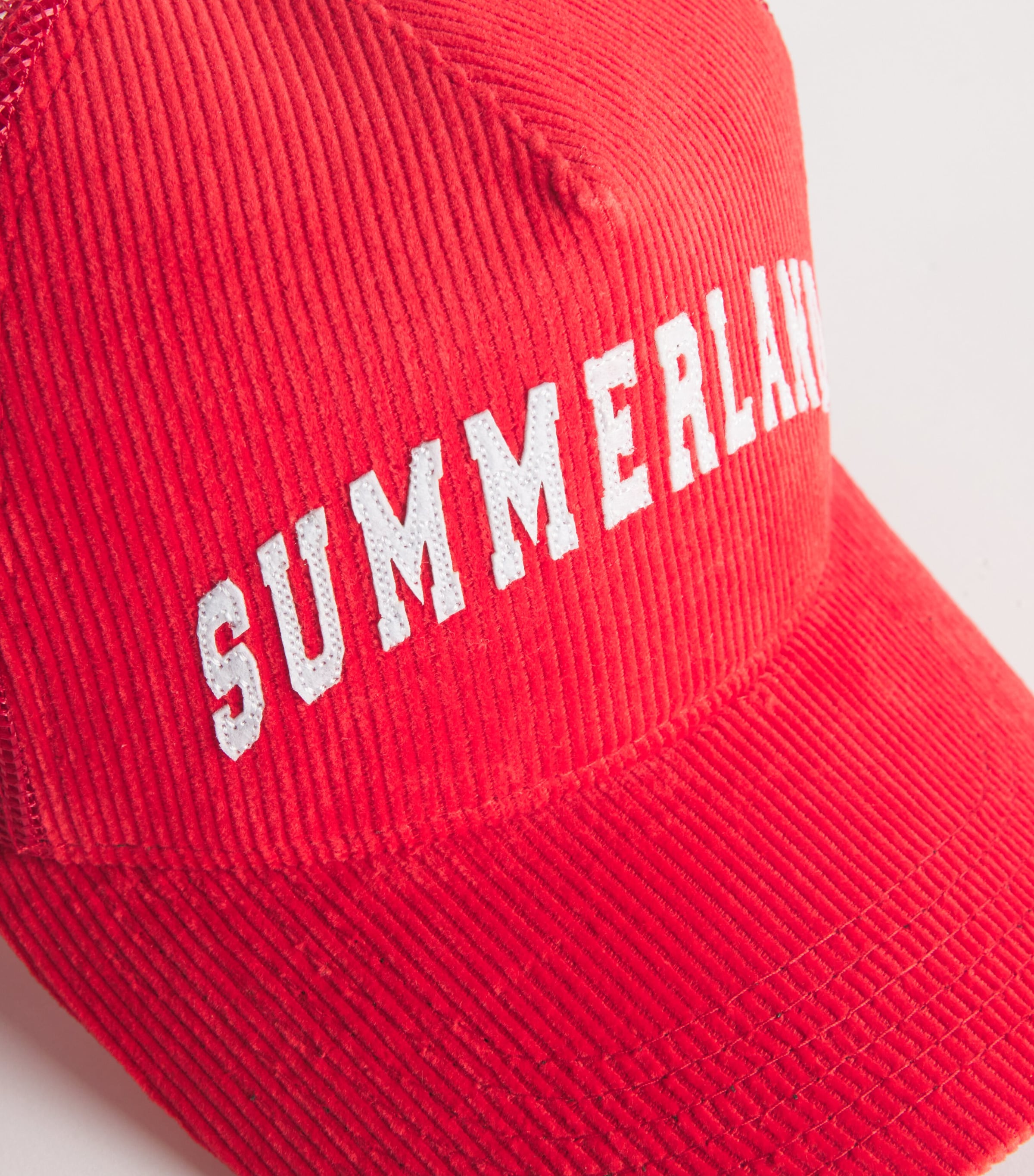 Nahmias Corduroy Summerland Trucker Hat Cherry Image 4