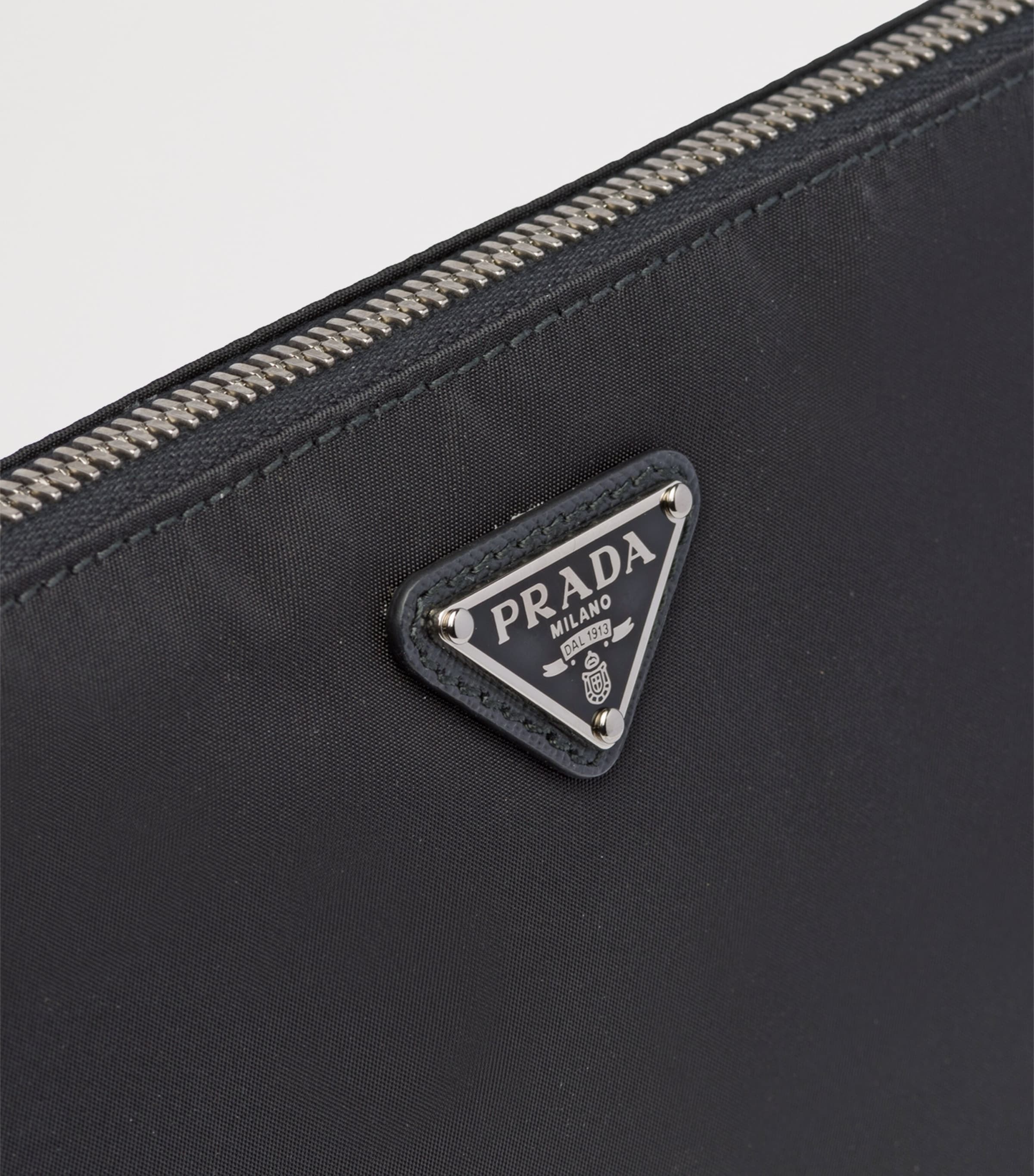 Prada Re-Nylon and Saffiano Leather Wristlet Pouch Image 2