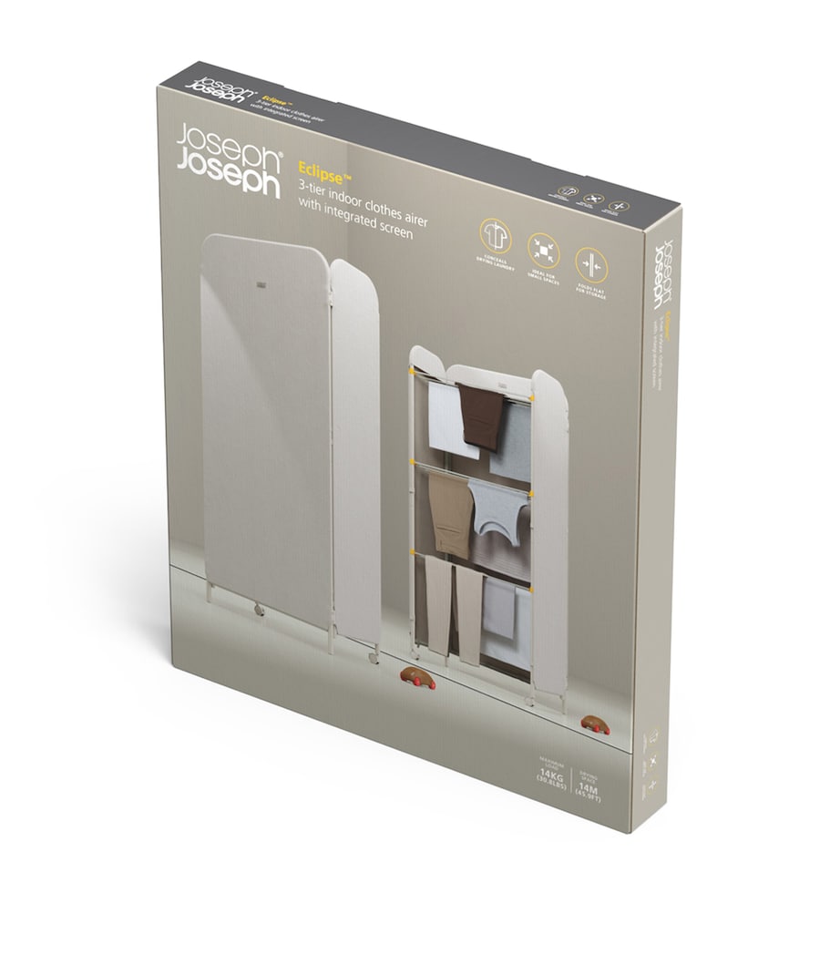 3-Tier Eclipse Clothes Airer with Screen ECRU Image 8