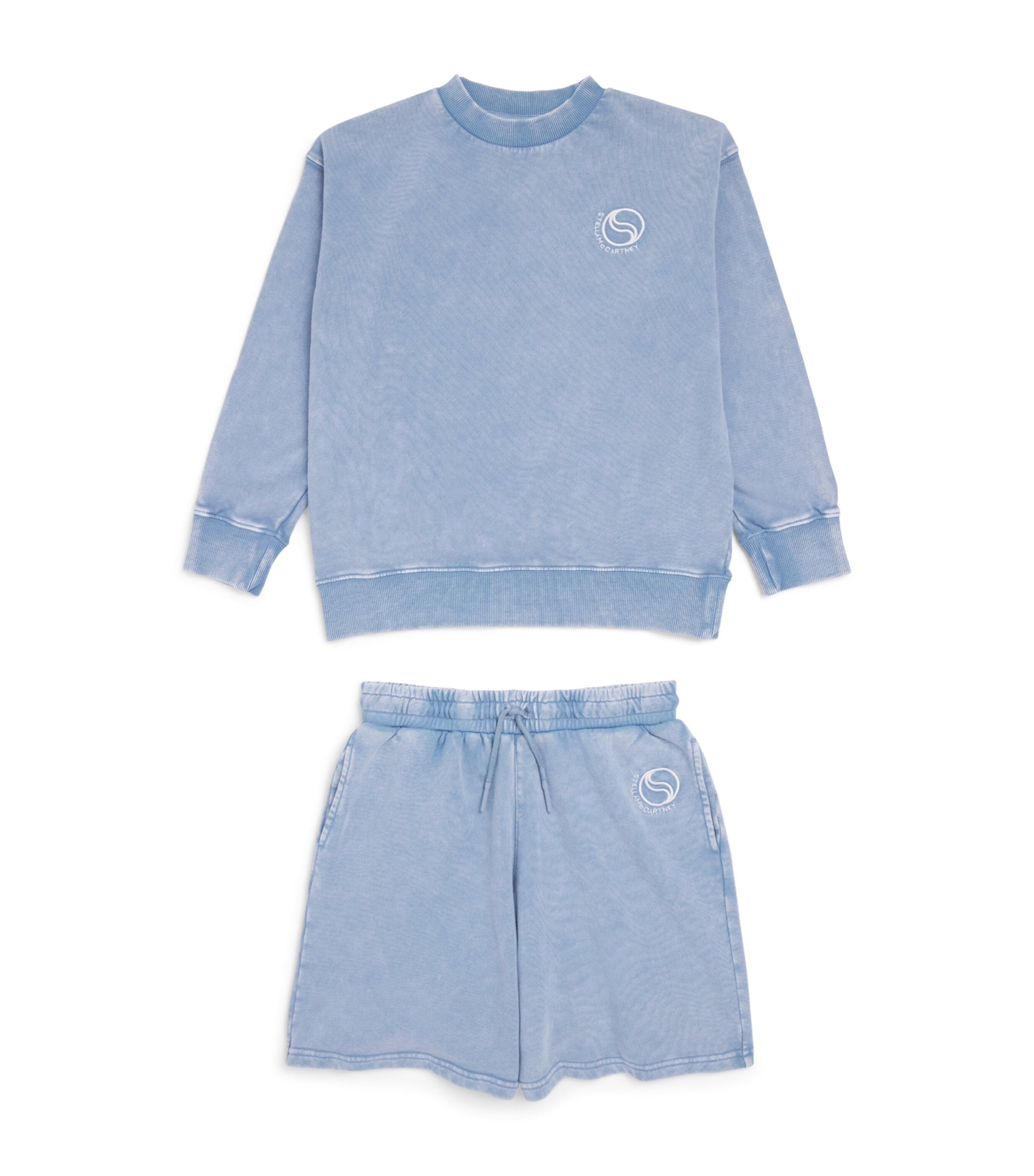 Stella McCartney Kids Logo Sweatshirt and Shorts Set (8-14 Years) Image 1