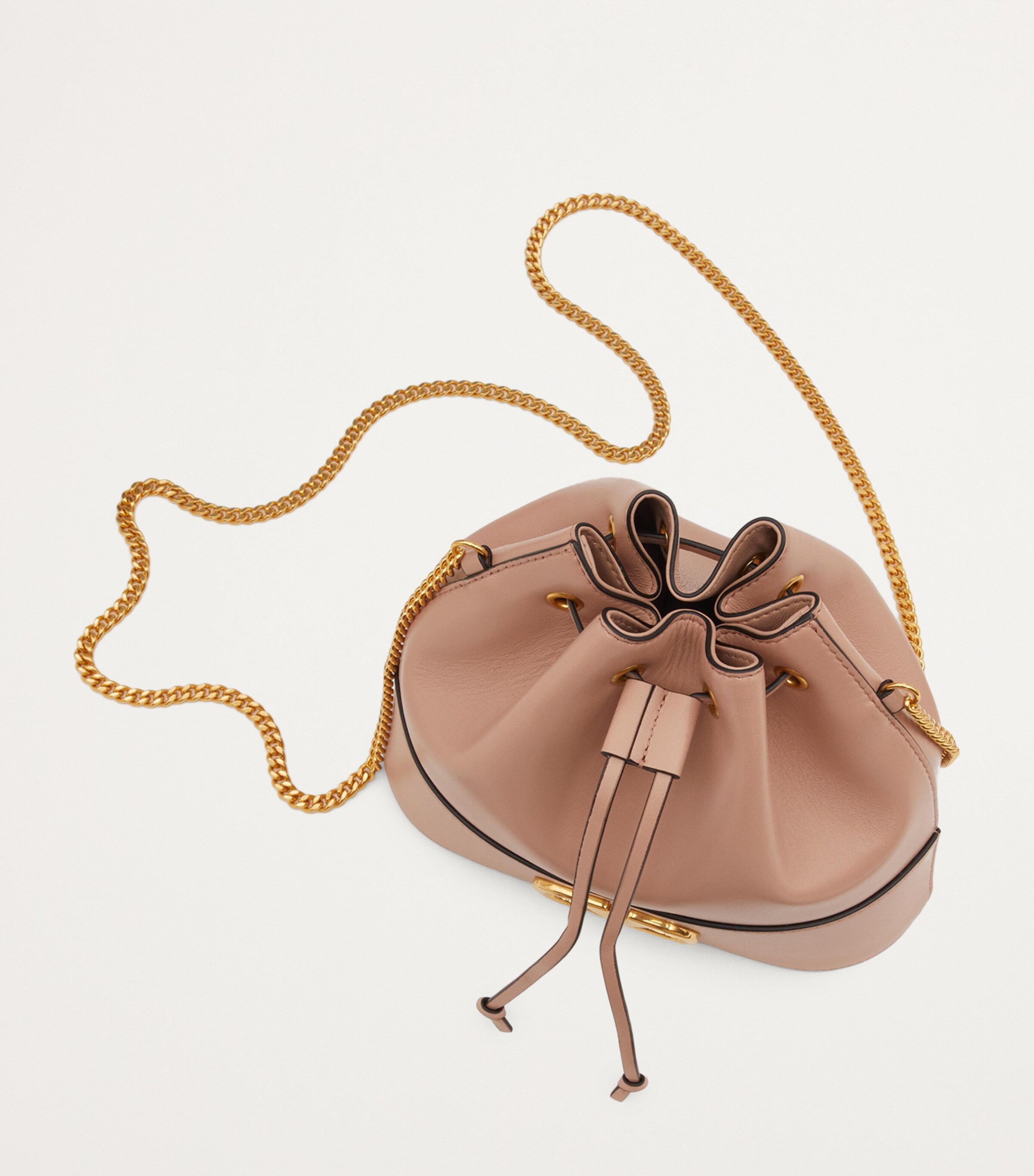 Valentino Garavani Leather VLogo Bucket Bag Image 5