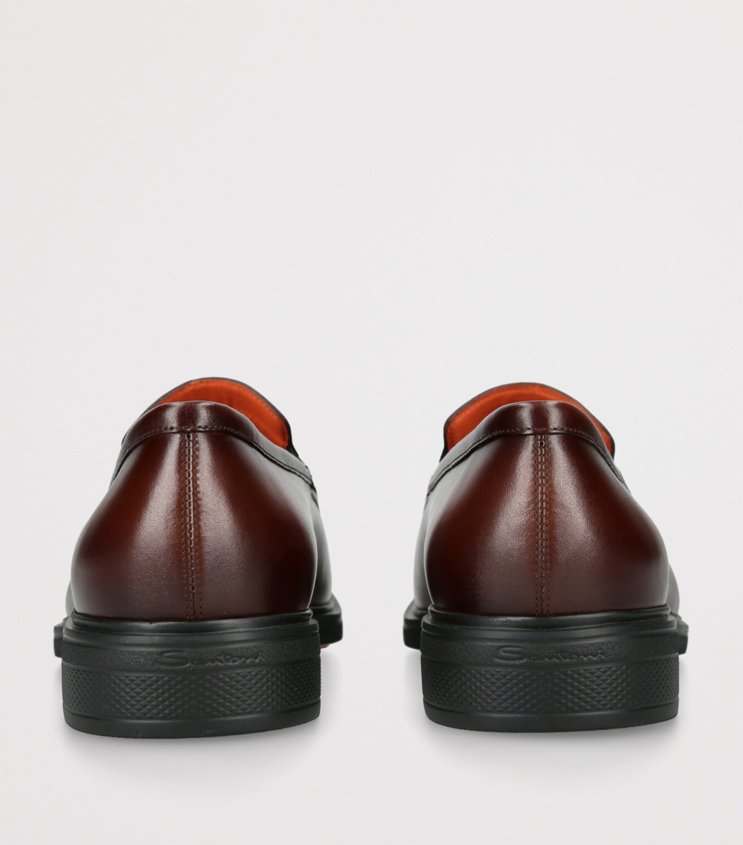 Leather Easy Penny Loafers DARK BROWN Image 2